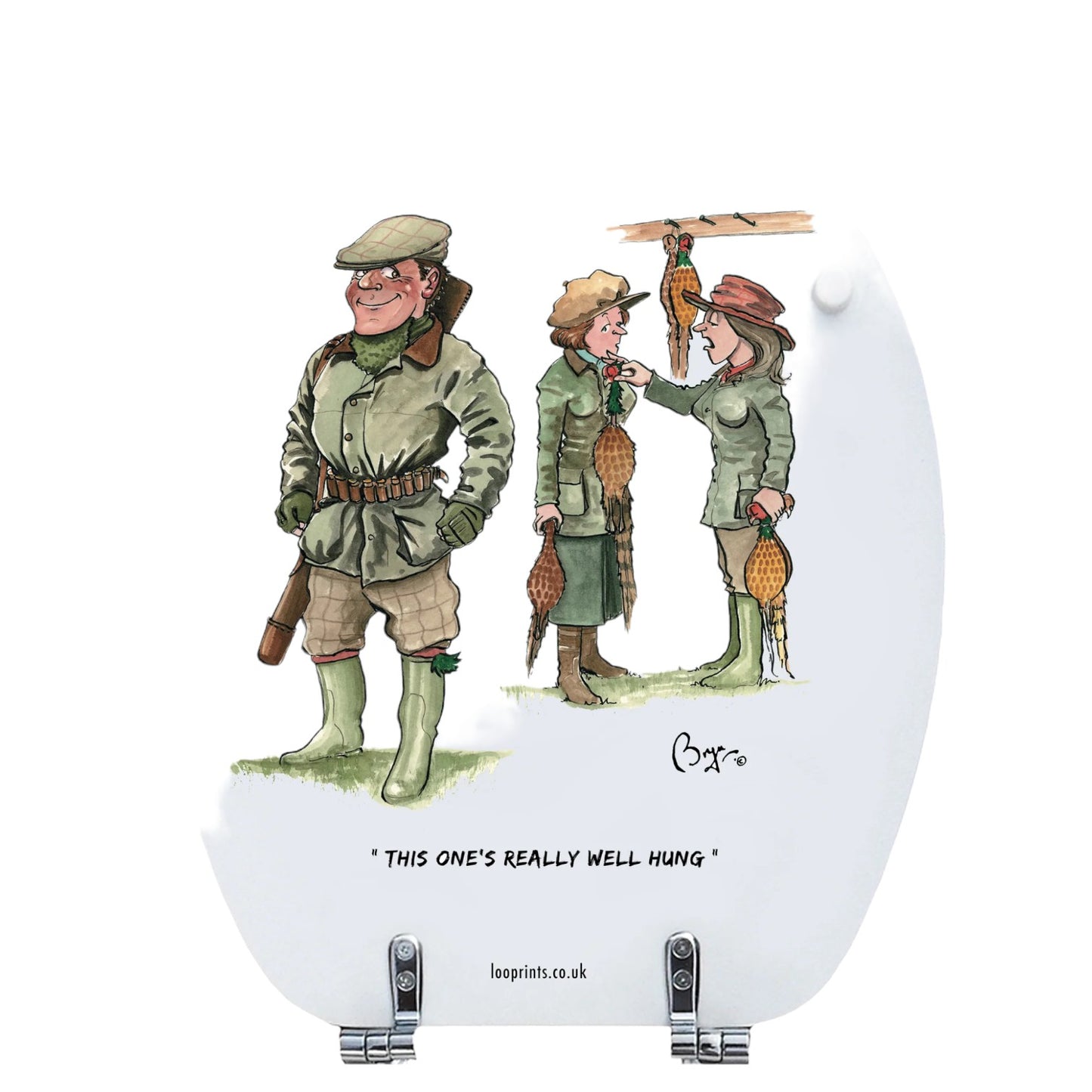 Loo Prints Bryn Parry Country Humour Toilet Seat