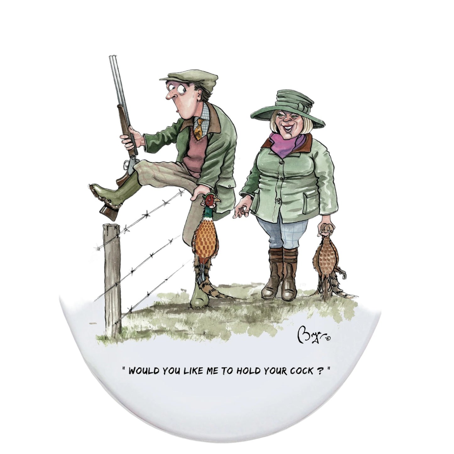 Loo Prints Bryn Parry Country Humour Toilet Seat