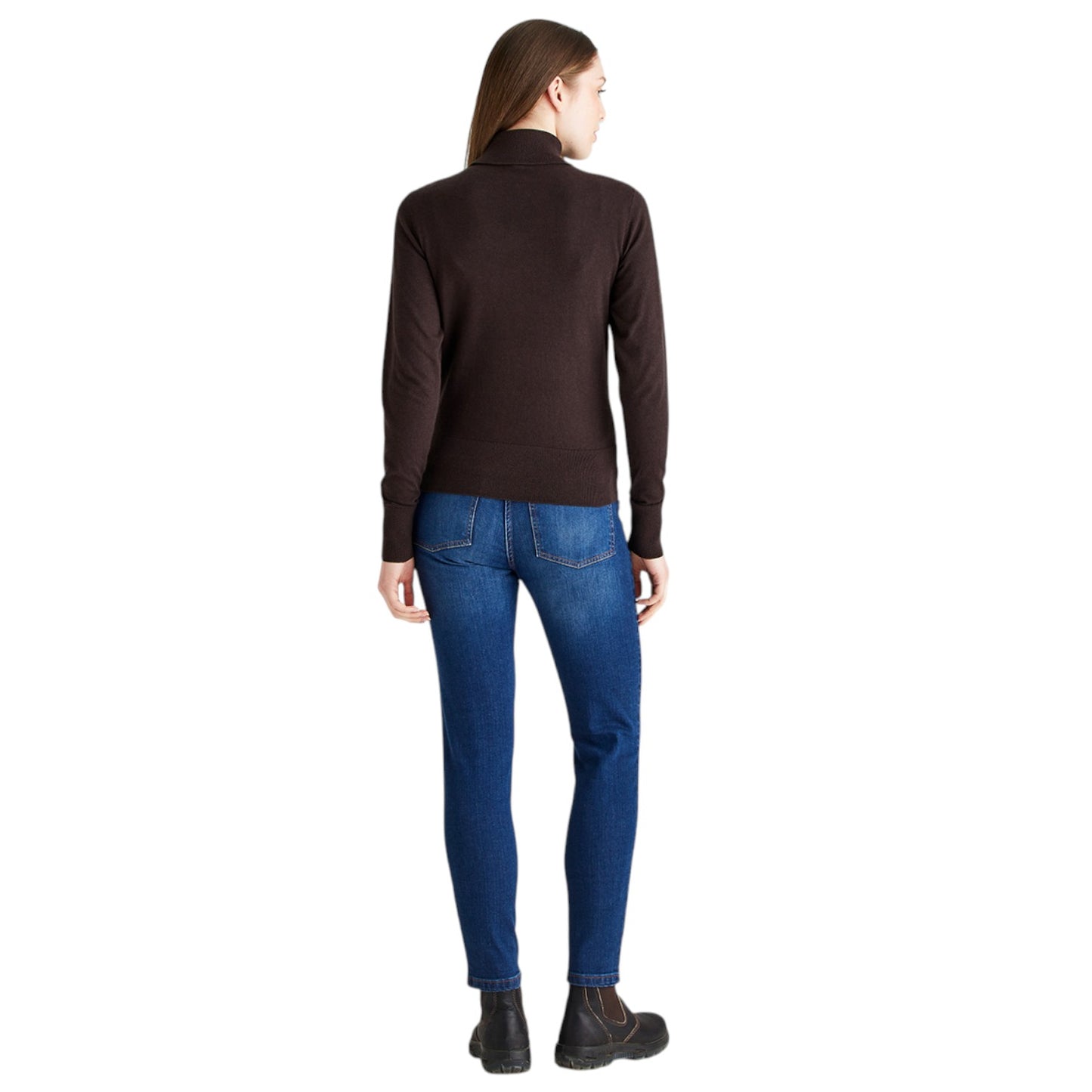 Ridgeline Women's Melford Knit Roll Neck Deep Bark
