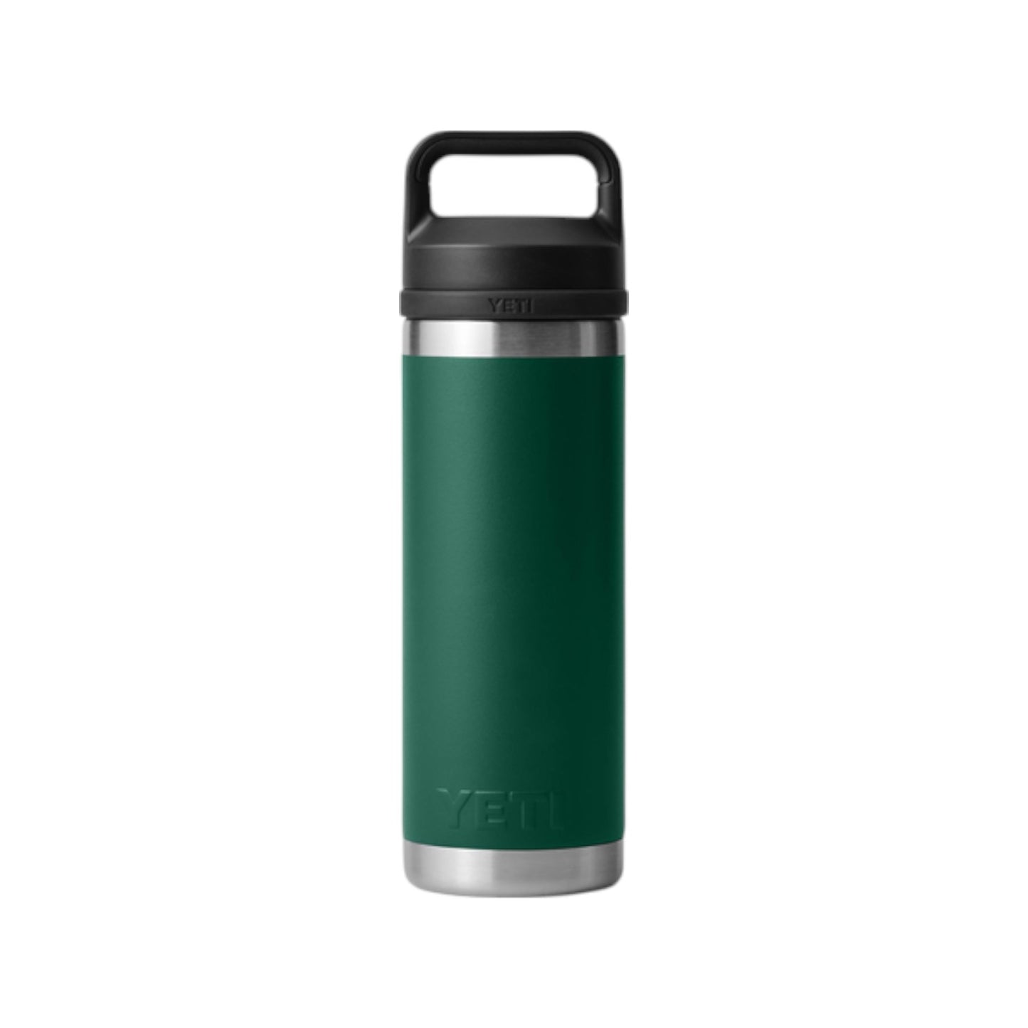 Yeti Rambler 18 oz Bottle Chug Black Forest Green