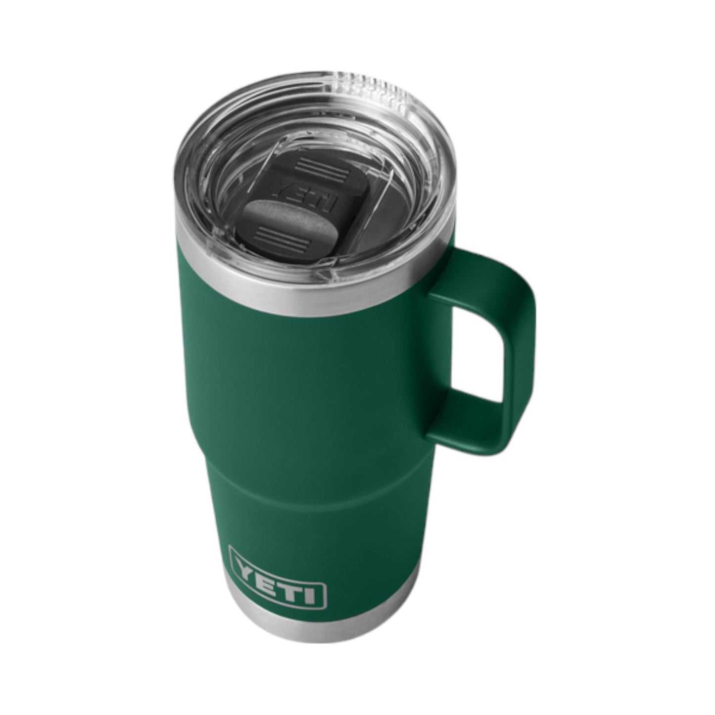 Yeti Rambler 20 oz Travel Mug Black Forest Green