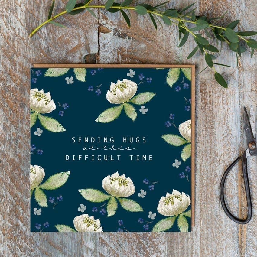 Sending Hugs At This Difficult Time Card (Cello-Free)