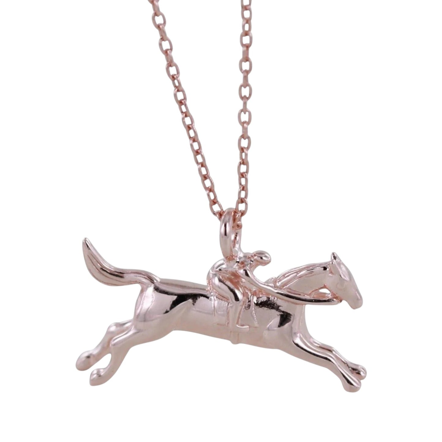 Reeves & Reeves Racing Horse Necklace Rose