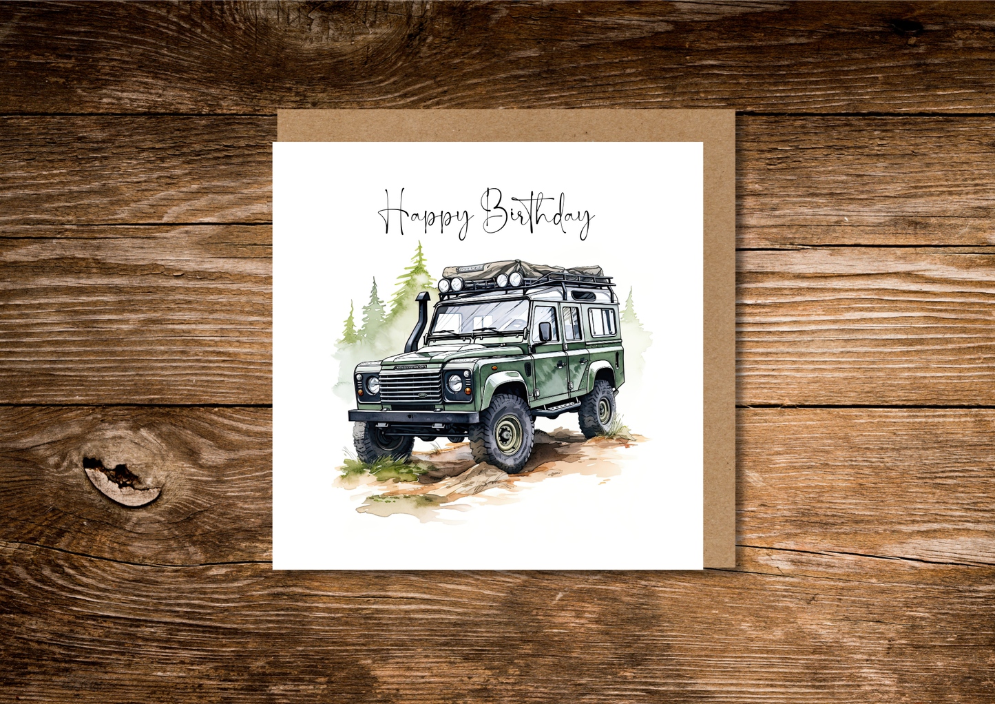 Land Rover Birthday Card