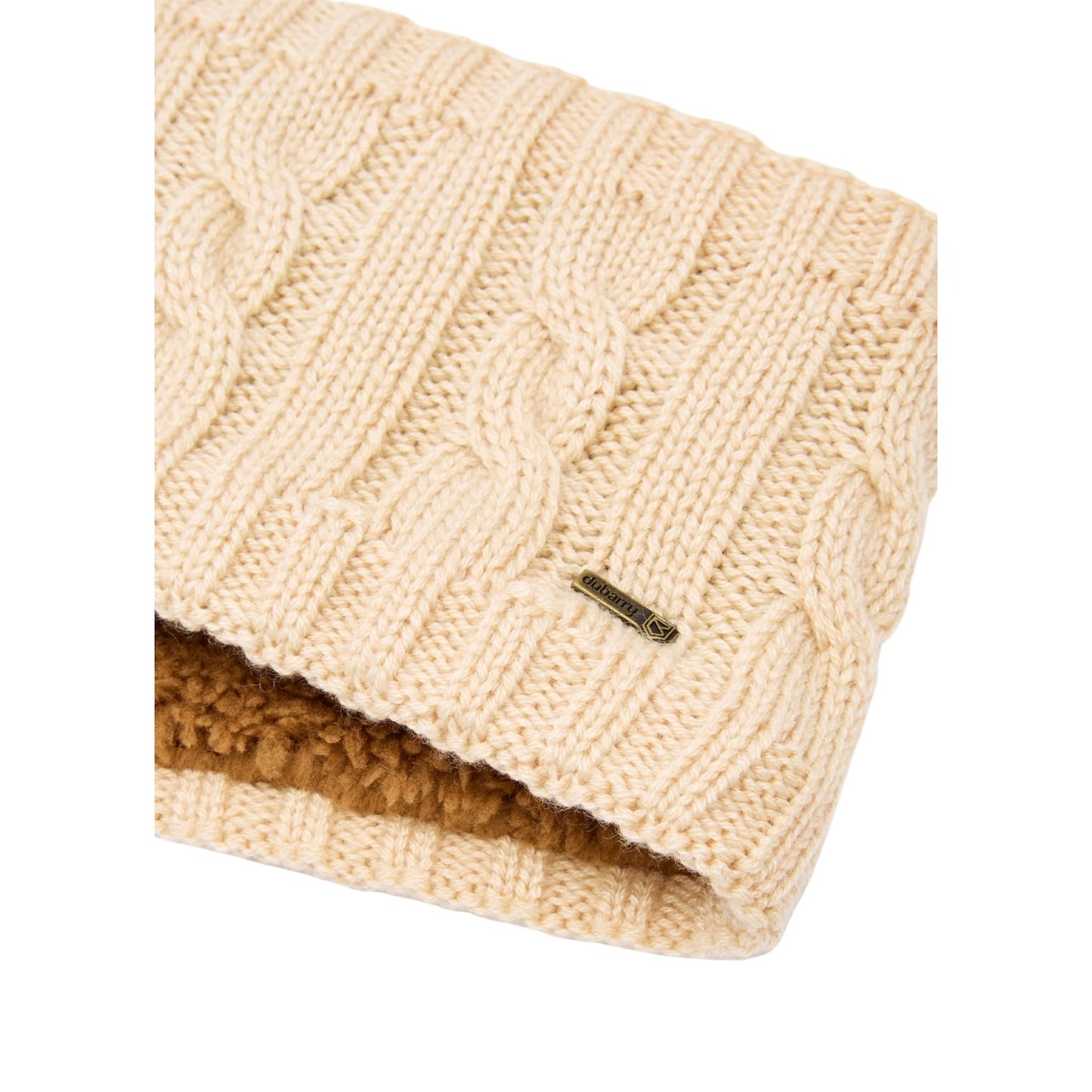 Dubarry Gleeson Cable Knit Headband Chalk