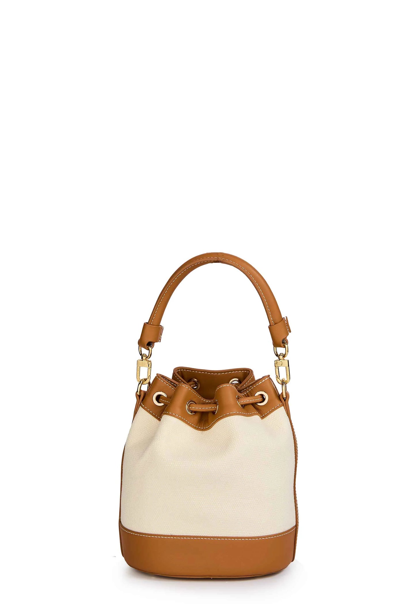 Holland Cooper Amalfi Bucket Bag Tan Canvas