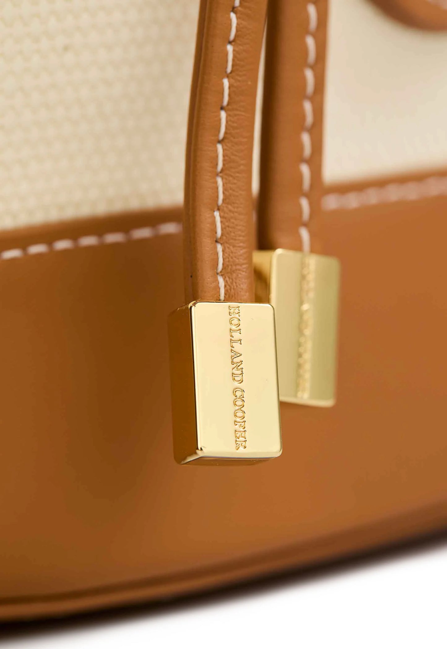 Holland Cooper Amalfi Bucket Bag Tan Canvas