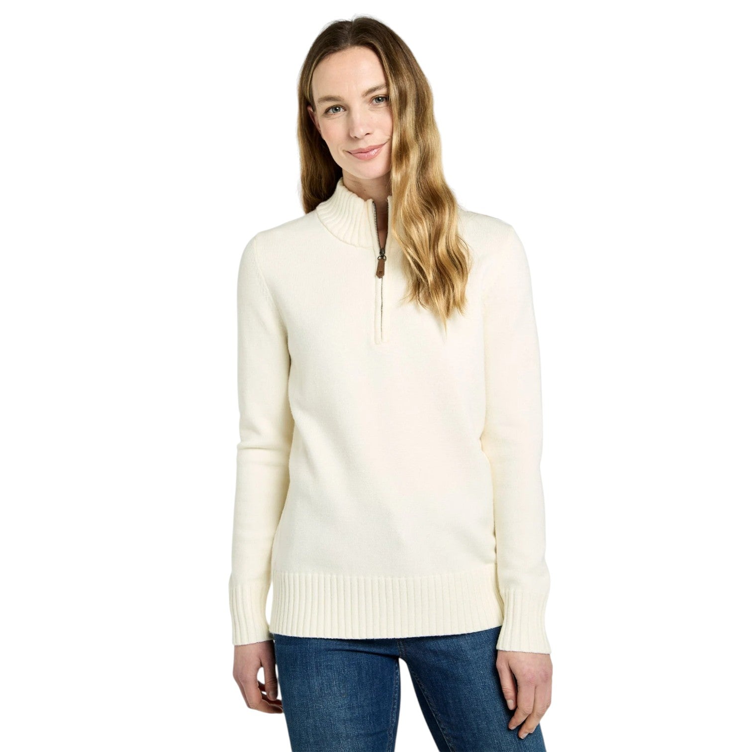 Dubarry Markham 1/4 Zip Sweater Chalk