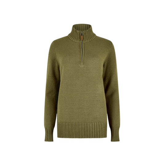 Dubarry Markham 1/4 Zip Sweater Dusky Green