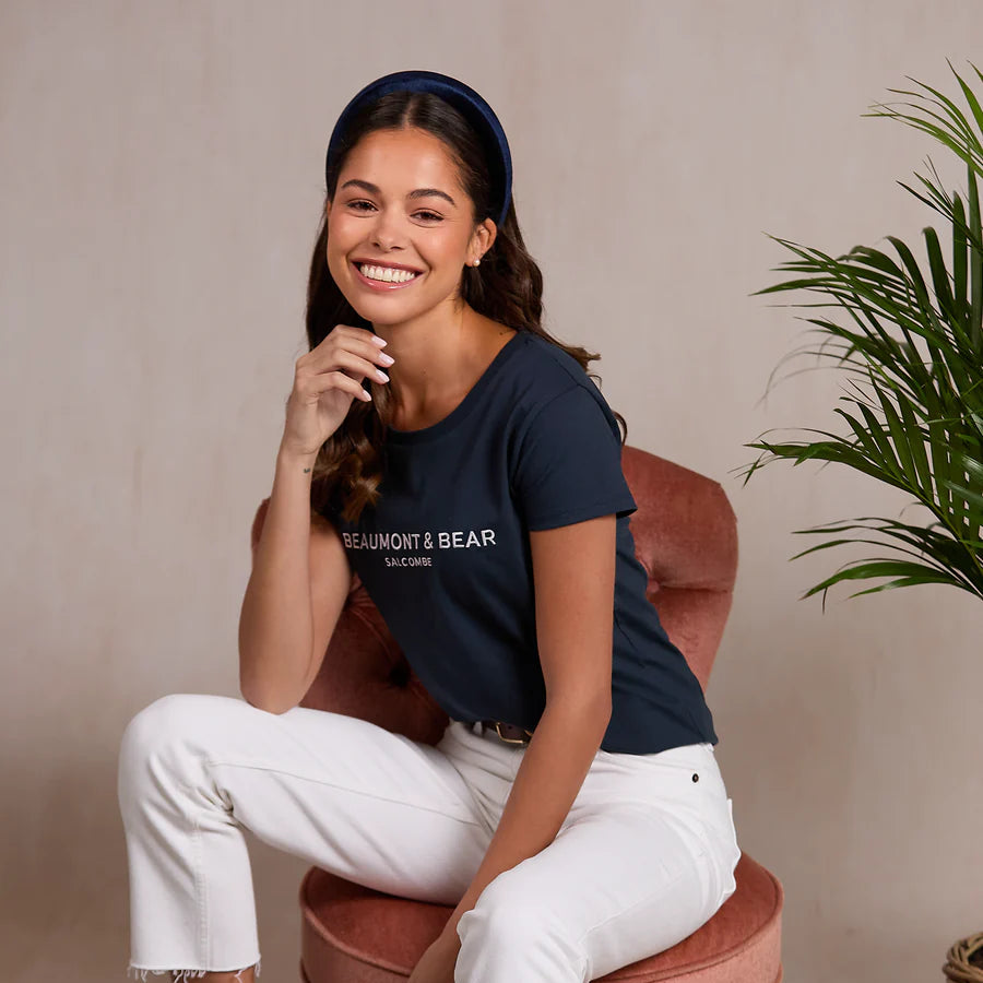 Beaumont & Bear Bolberry Women's T-Shirt Navy