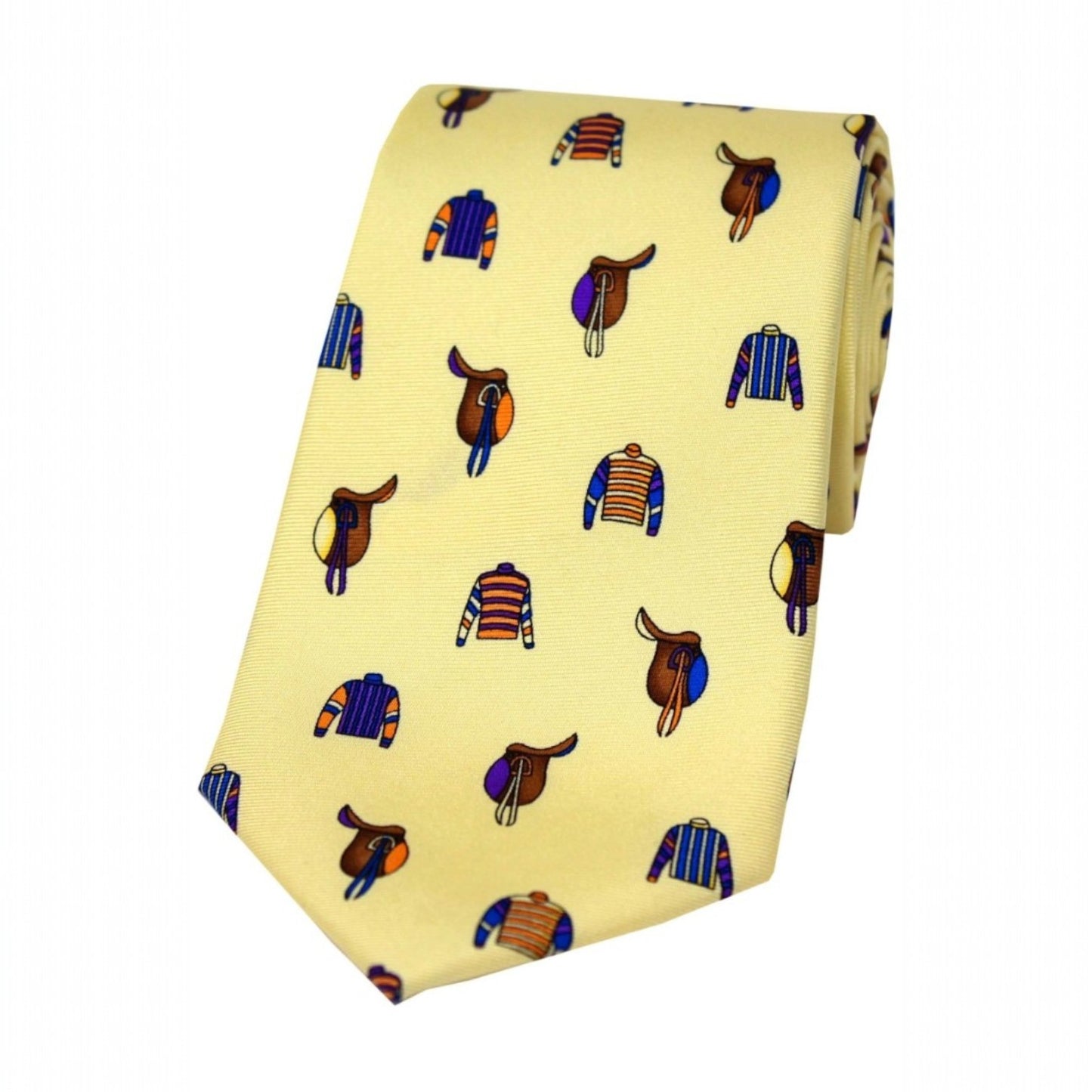 Soprano Country Tie Racing Colours and Saddles Pastel