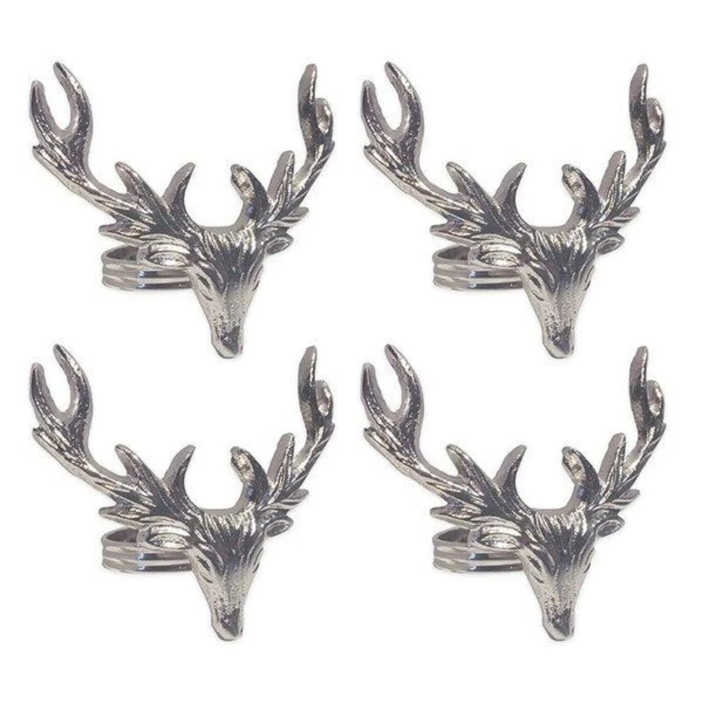 Culinary Concepts Set Of Four Stag Napkin Rings