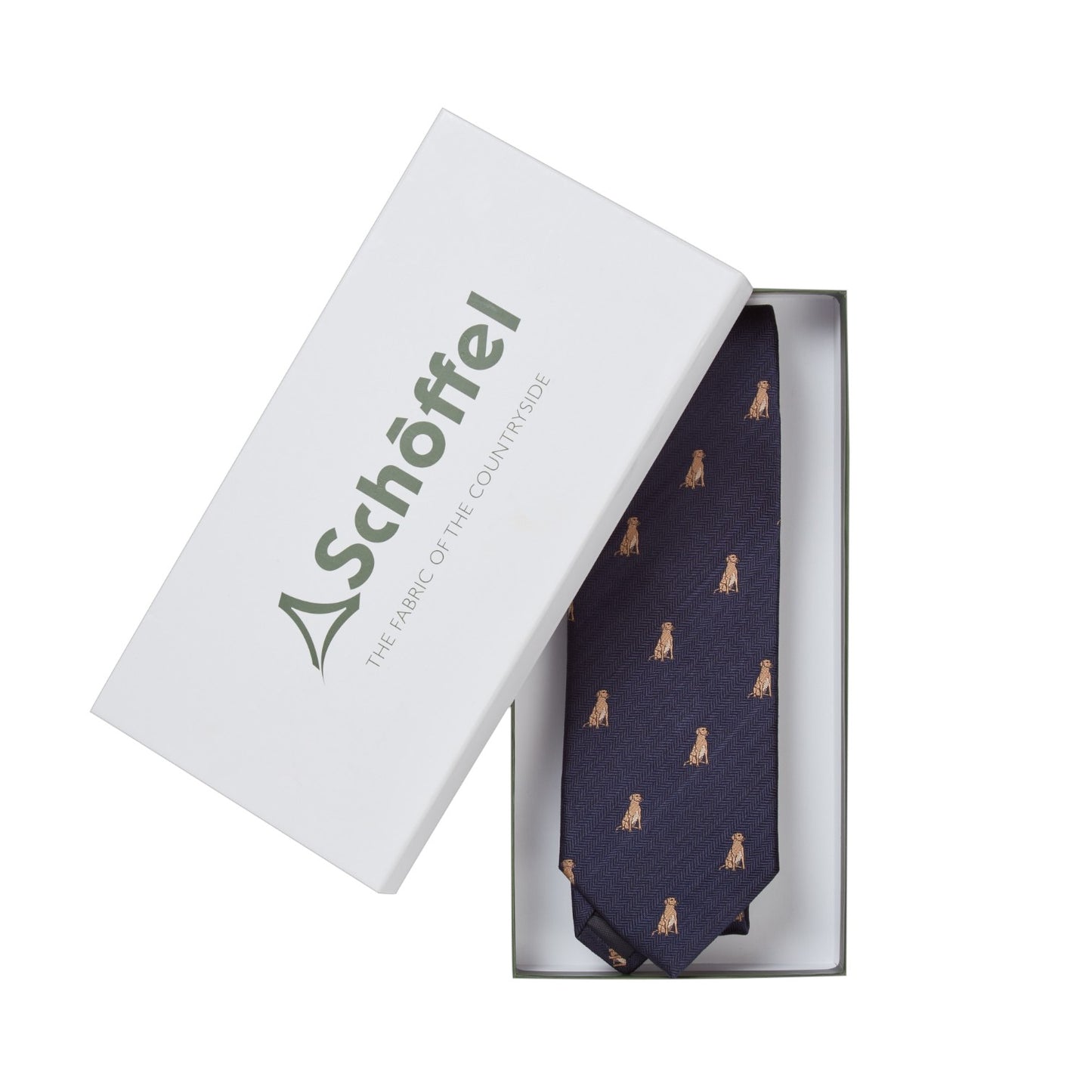 Schoffel Ashford Silk Tie (Boxed) Labrador