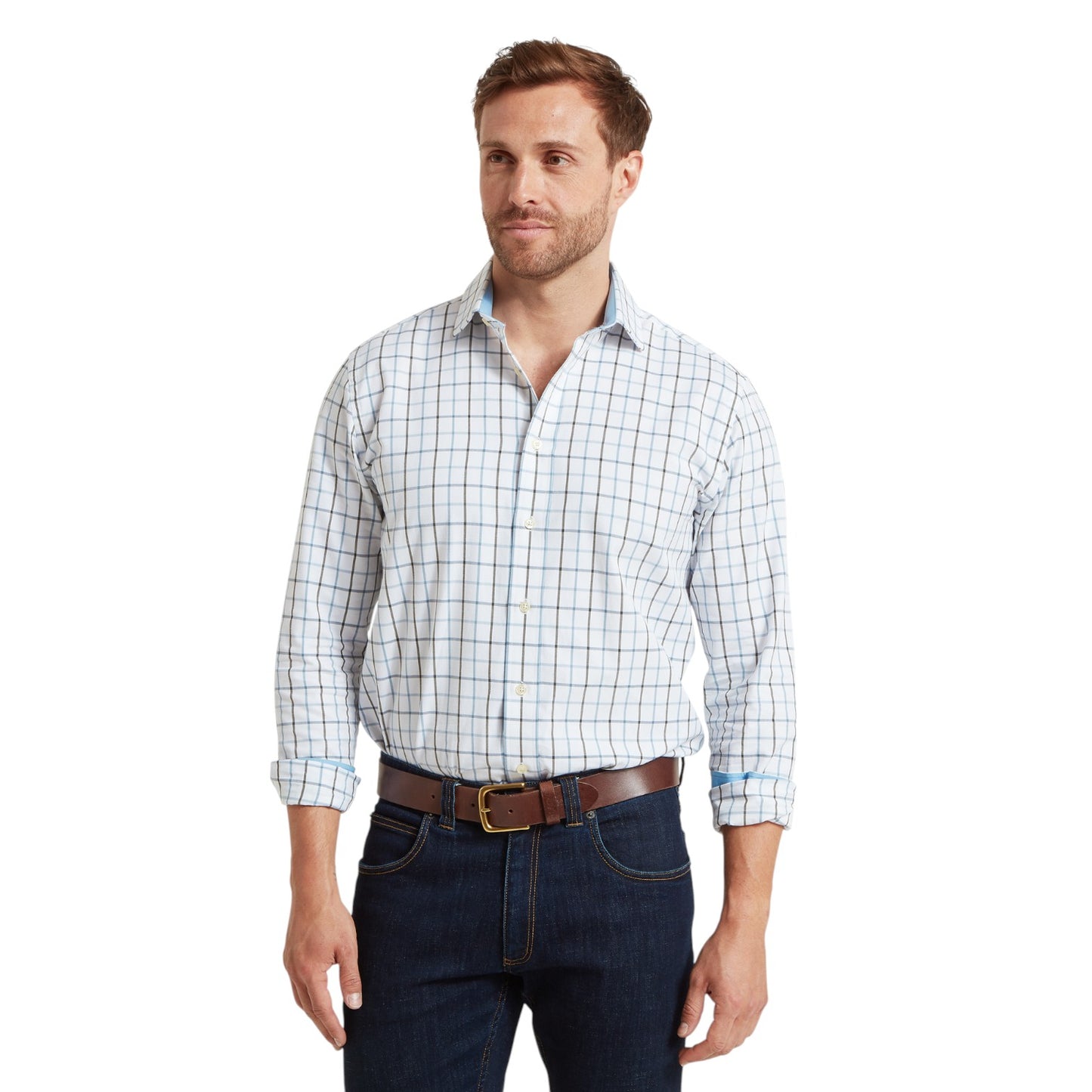 Schoffel Baconsthorpe Tailored Shirt Mountain Blue