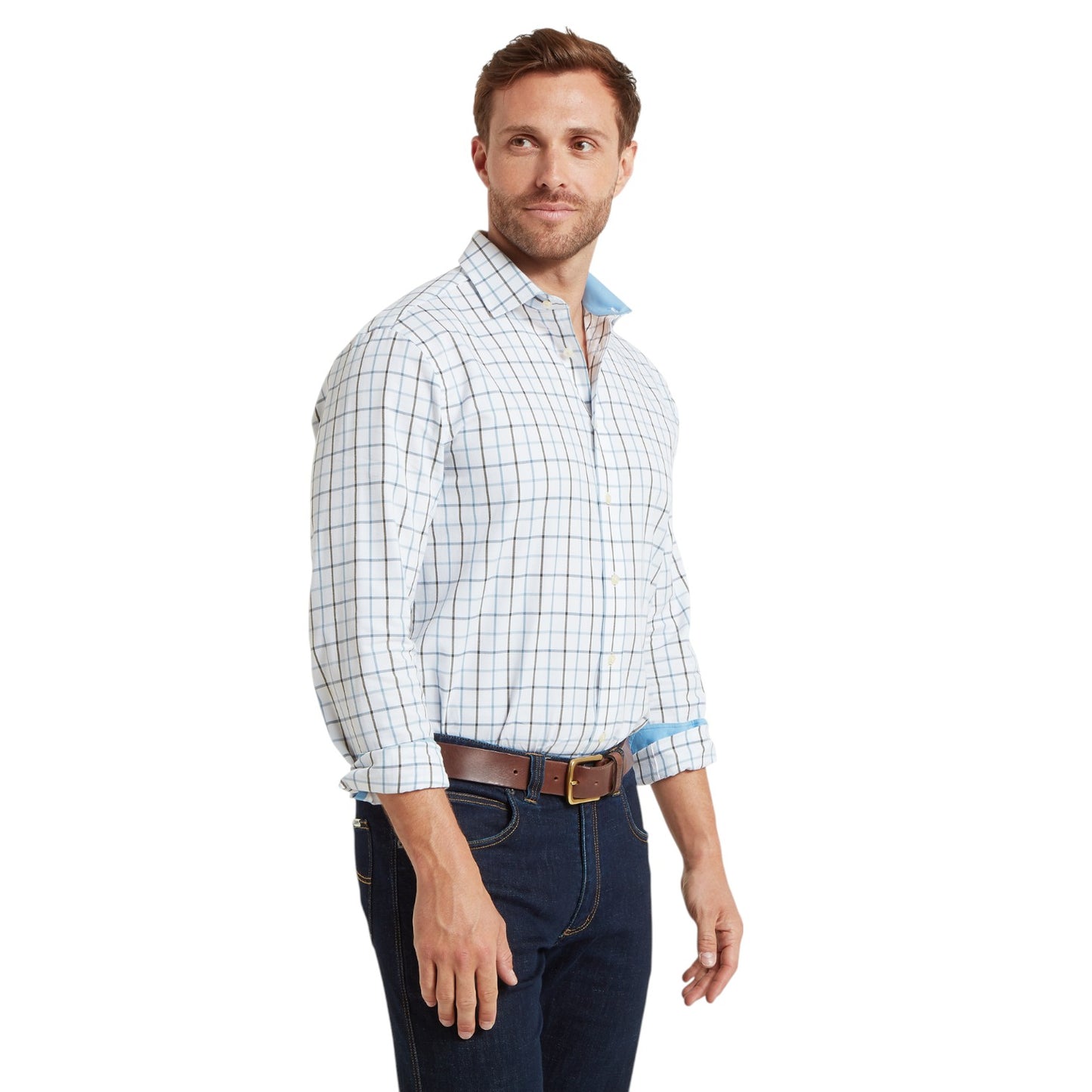 Schoffel Baconsthorpe Tailored Shirt Mountain Blue