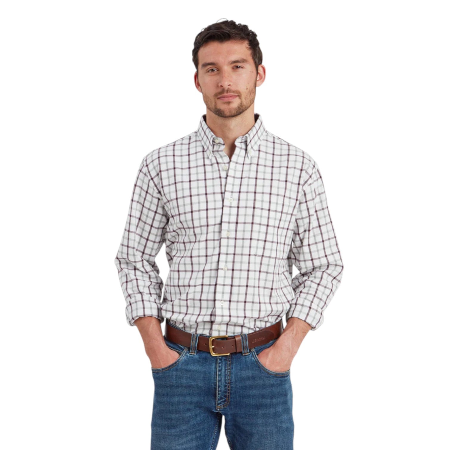 Schoffel Brancaster Classic Shirt Wine Check
