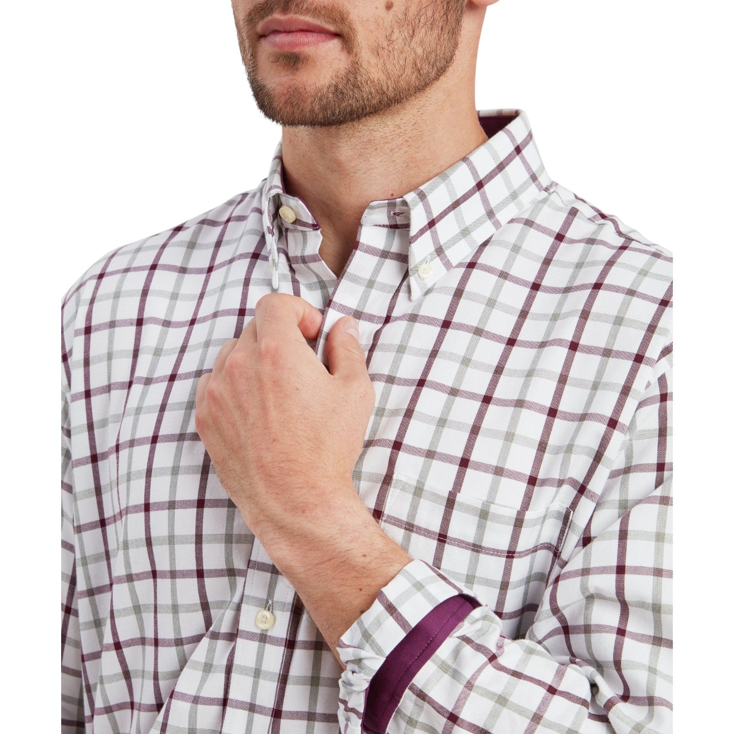 Schoffel Brancaster Classic Shirt Wine Check
