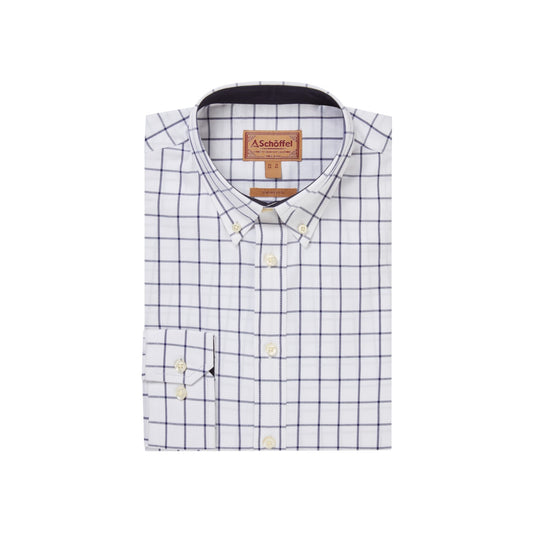 Schoffel Halesworth Tailored Shirt - Blue Check