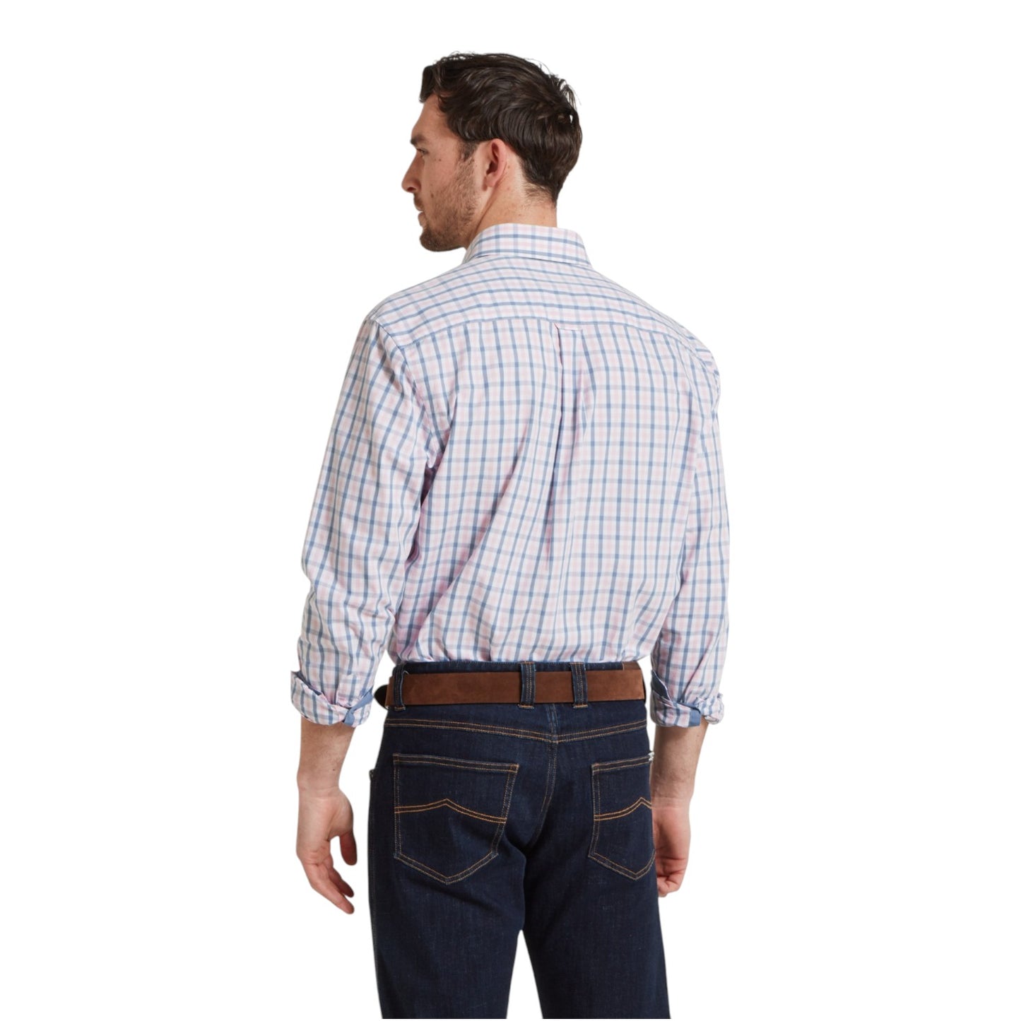Schoffel Hebden Tailored Shirt Dark Denim/Pink