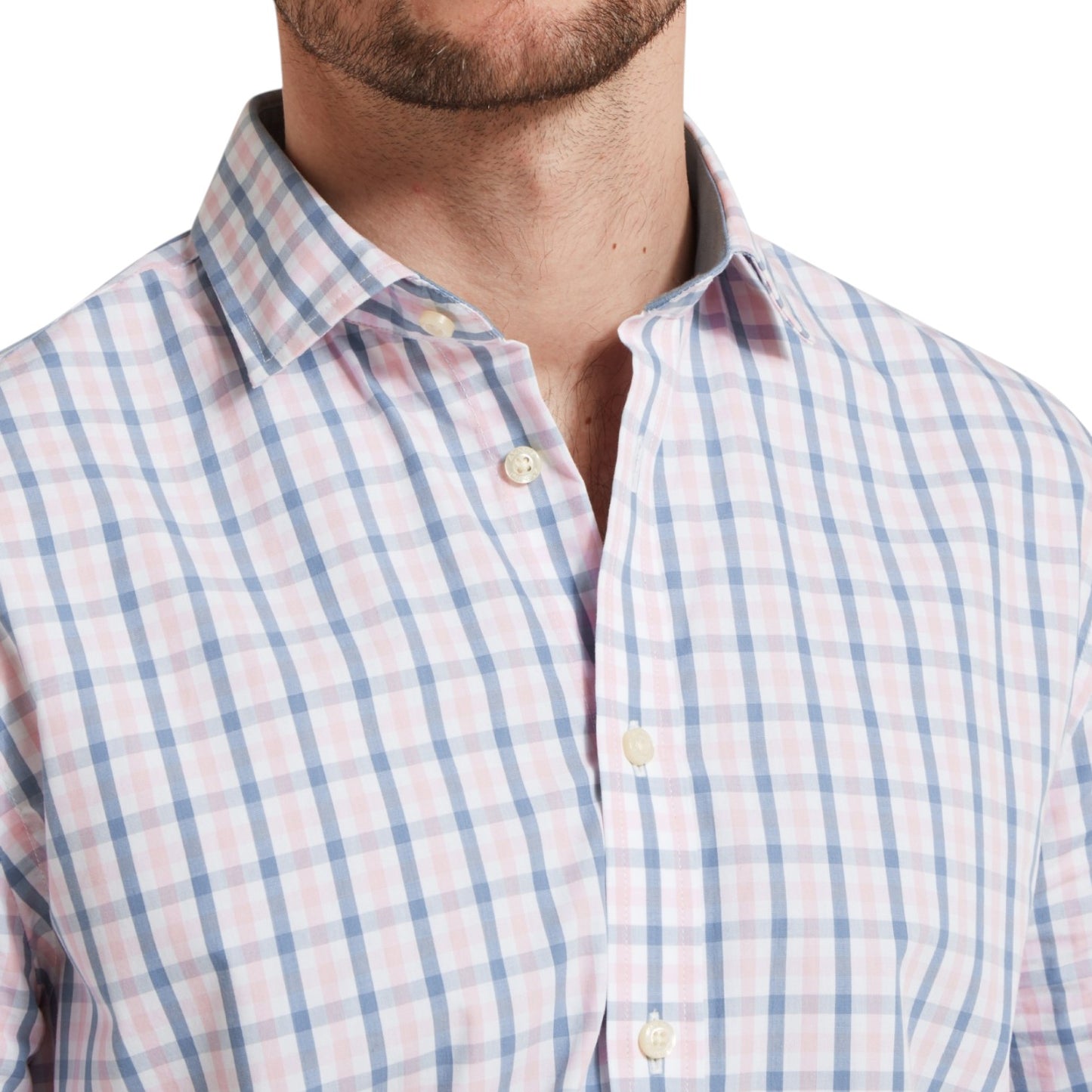 Schoffel Hebden Tailored Shirt Dark Denim/Pink