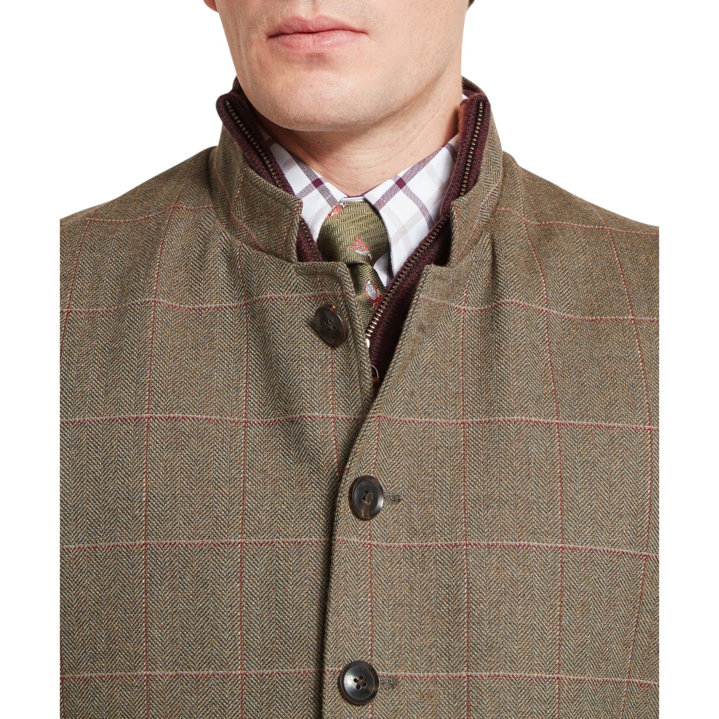 Schoffel Holcot Tweed Waistcoat Lochlane Tweed