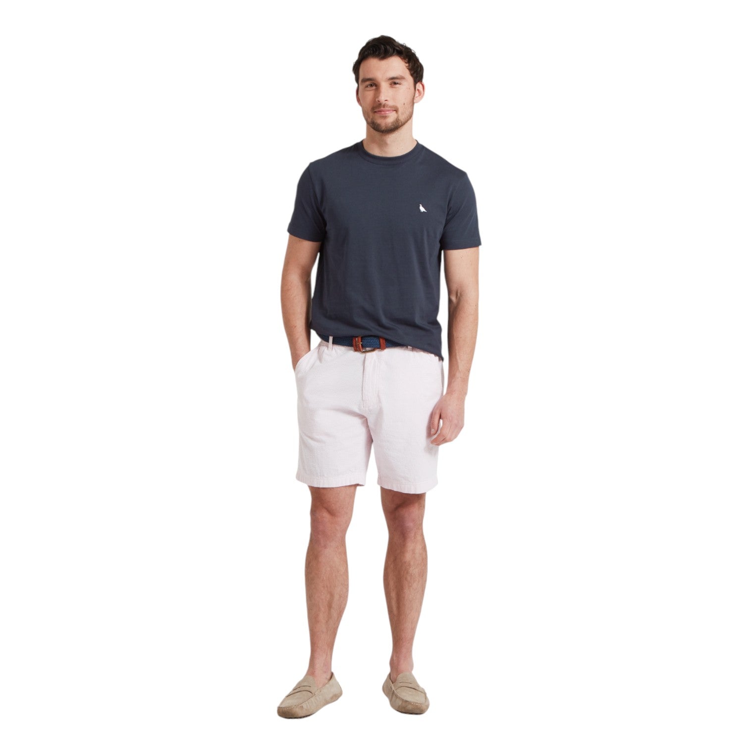 Schoffel Talland T Shirt Navy Heritage Print