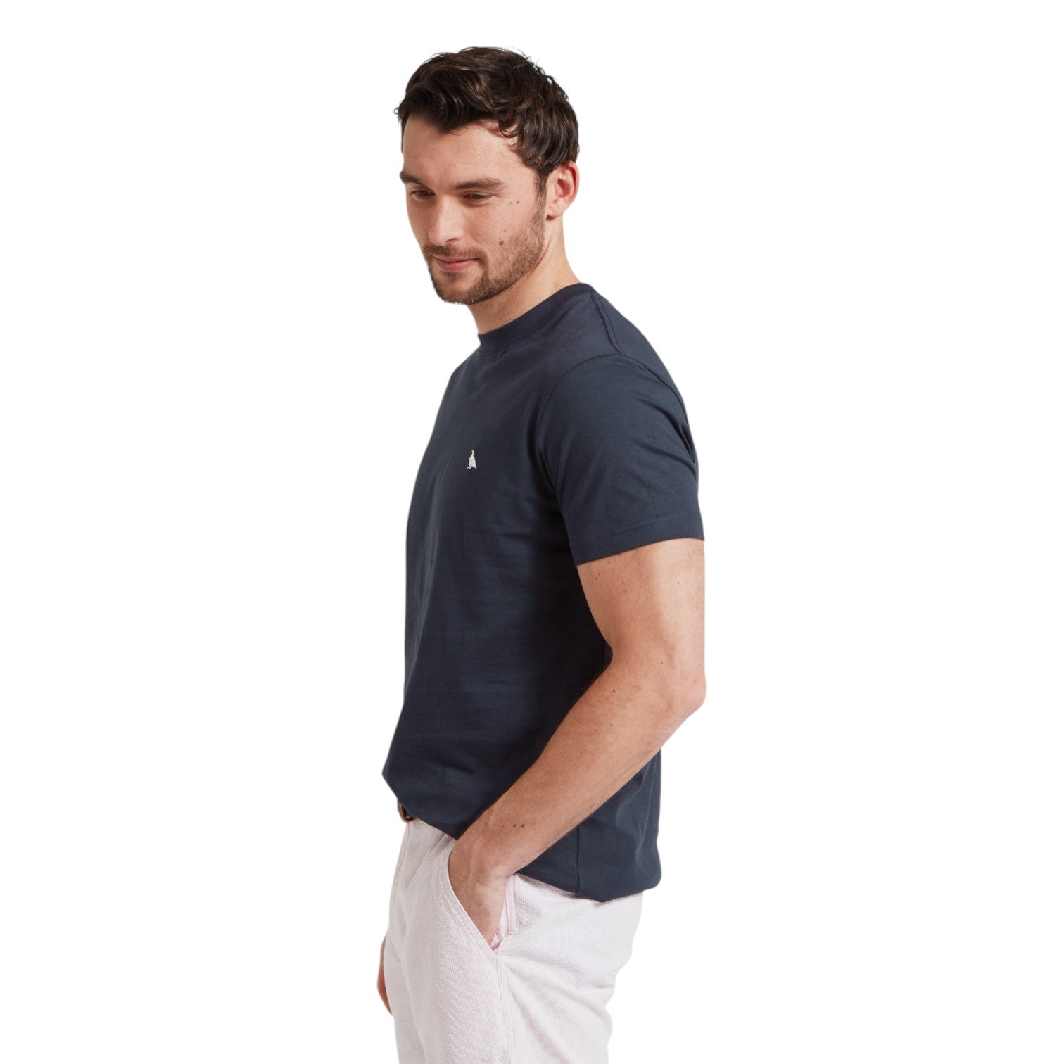 Schoffel Talland T Shirt Navy Heritage Print