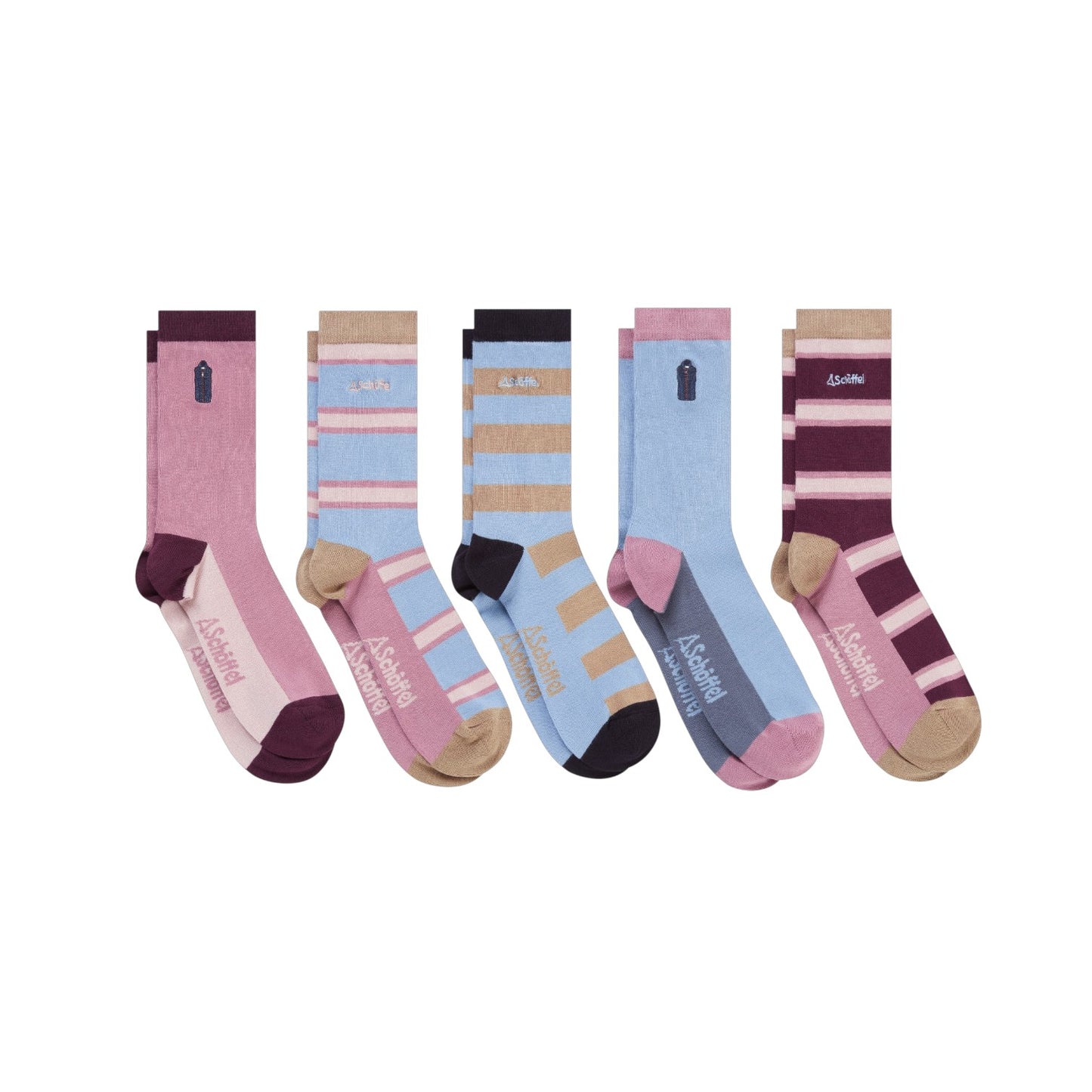 Schoffel Bamboo Sock (Box of 5) Lyndon Mix