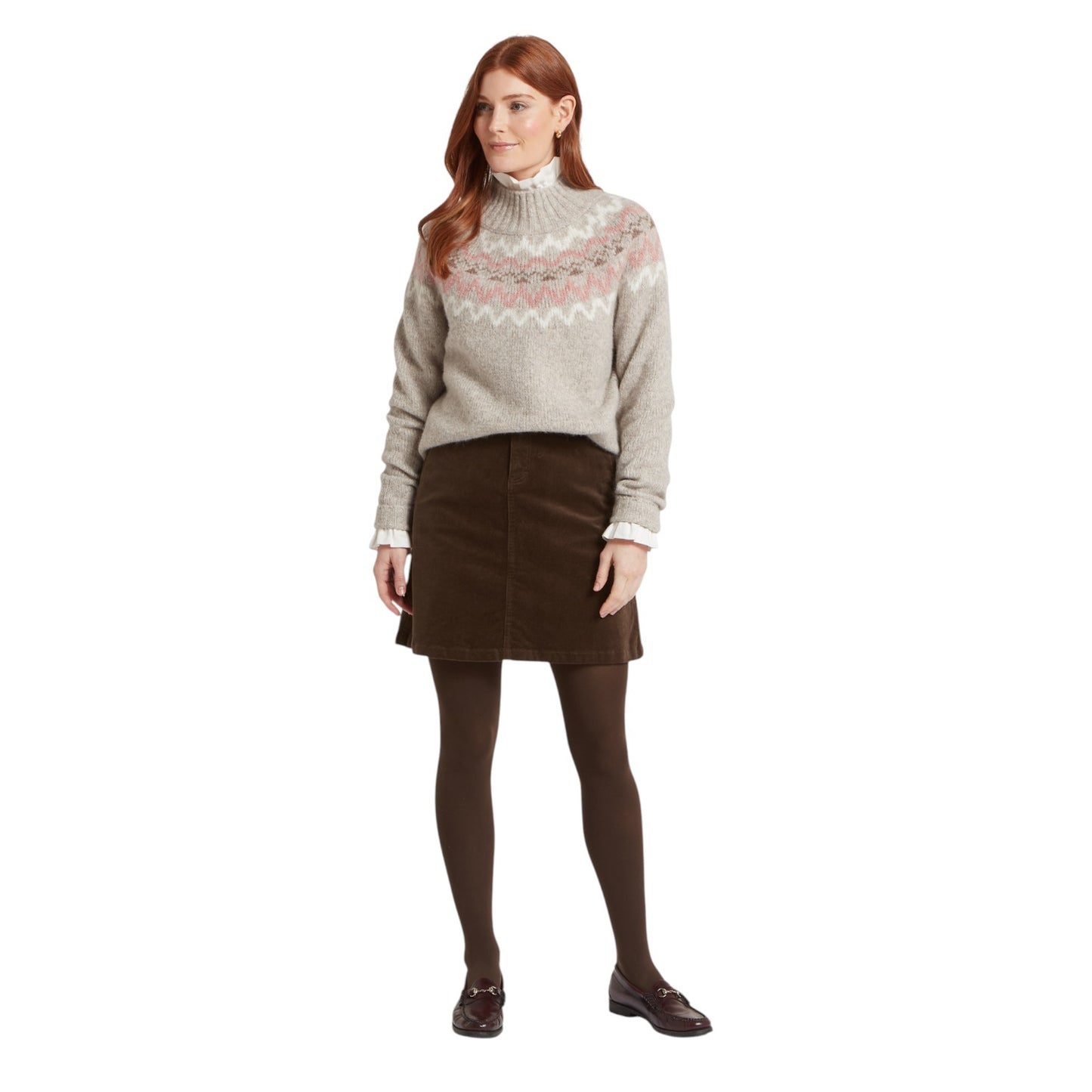 Schoffel Evie Fairisle Jumper Cobblestone