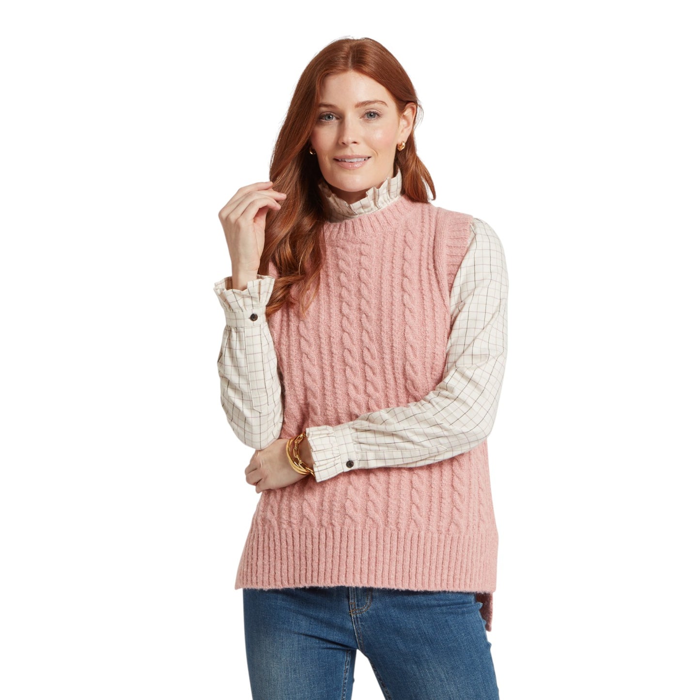 Schoffel Evie Sleeveless Jumper Dusky Pink