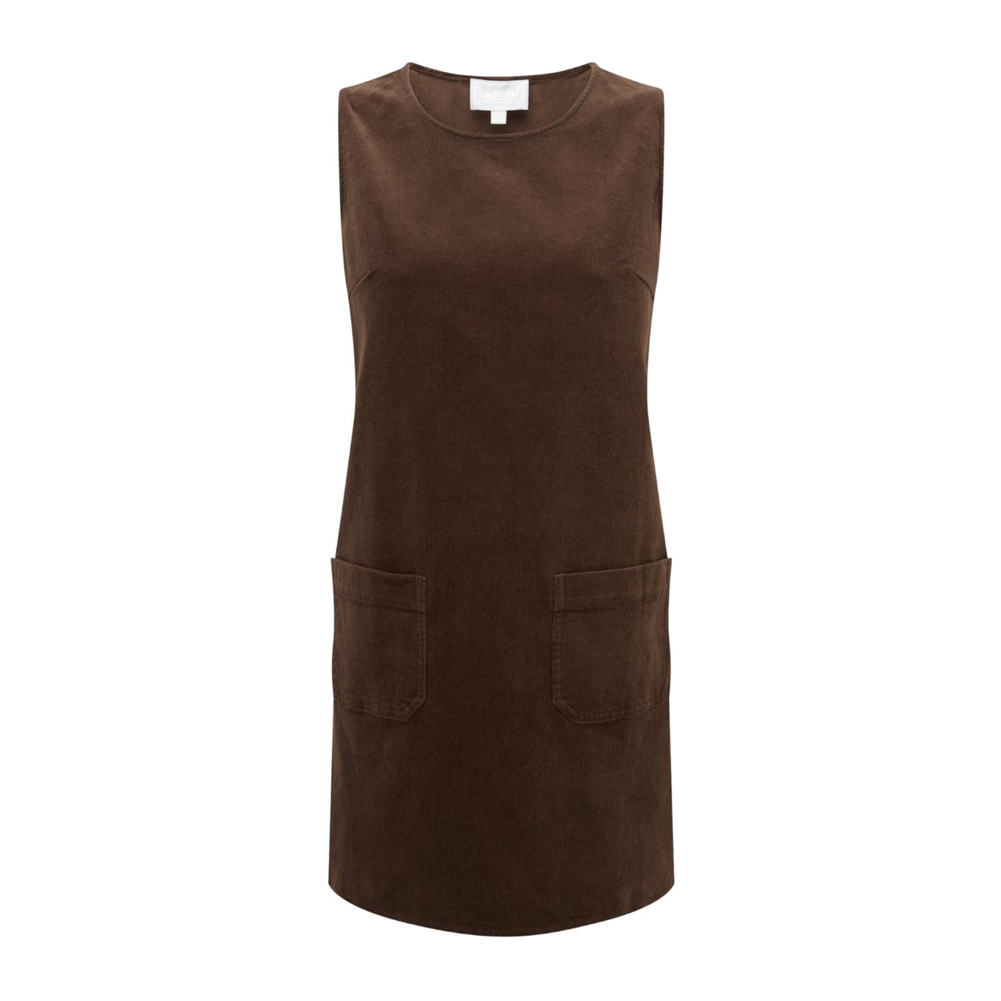 Schoffel Cord Pinafore Dress Chocolate