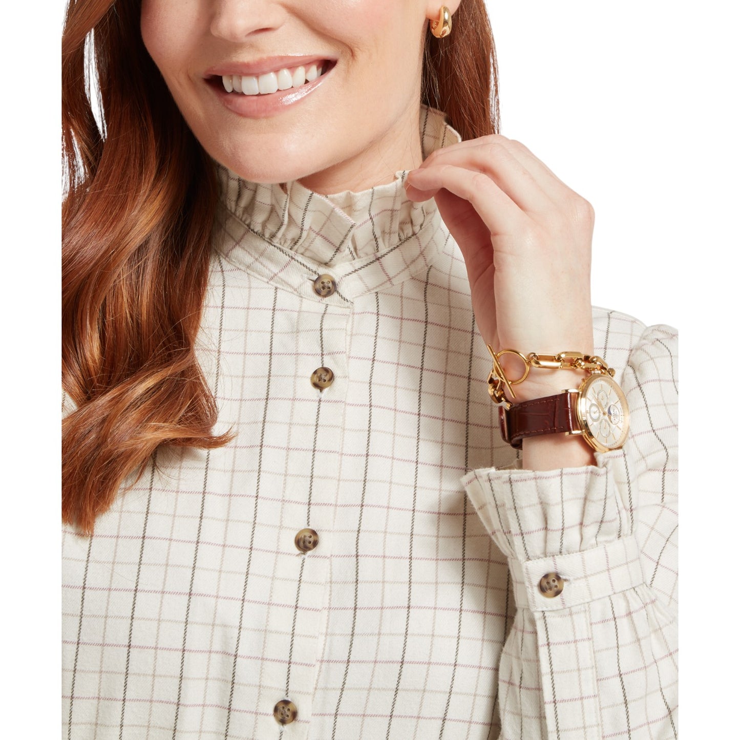 Schoffel Sheringham Shirt CobbleStone Tattersall