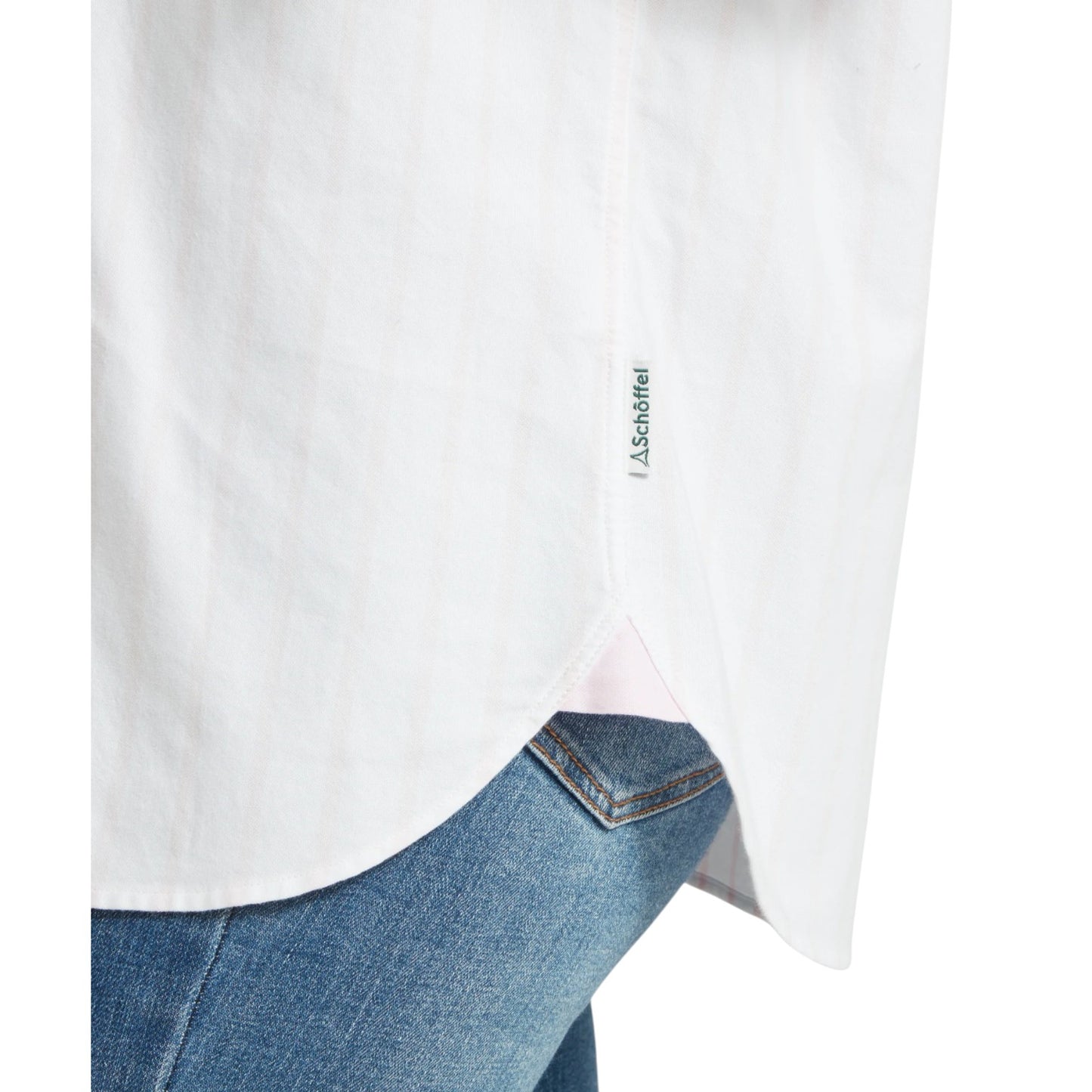 Schoffel Walberswick Oxford Shirt Pink Stripe