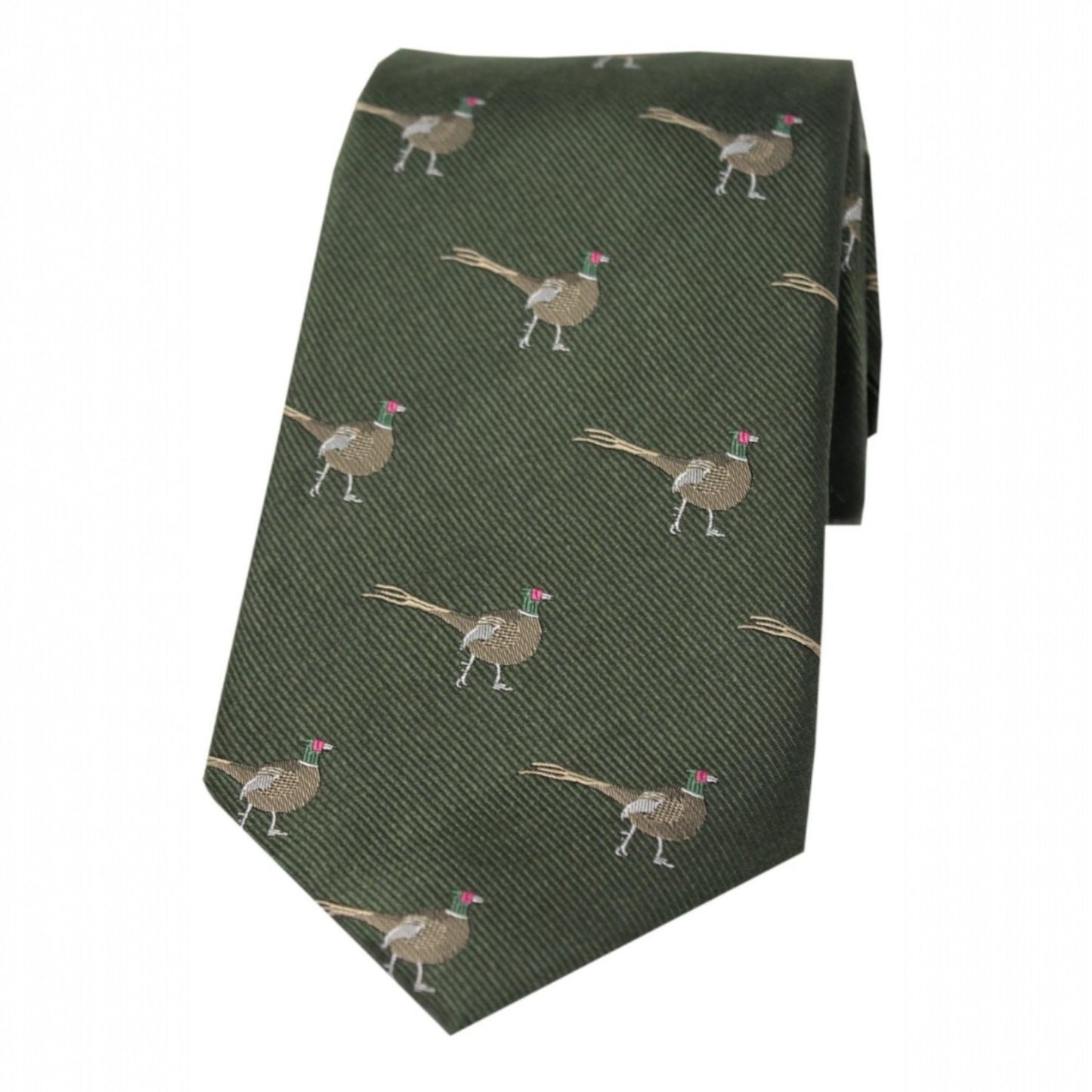 Soprano Country Tie Green - Standing Male Pheasant