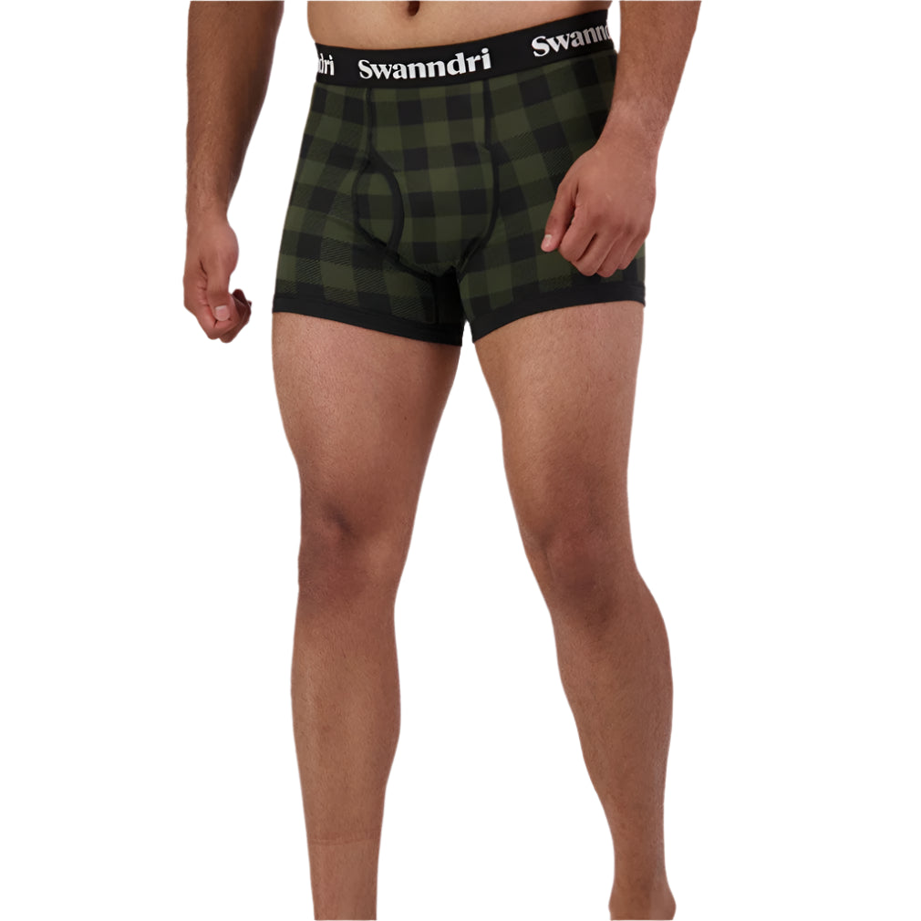 Swanndri Men's Underwear Olive/Black Check