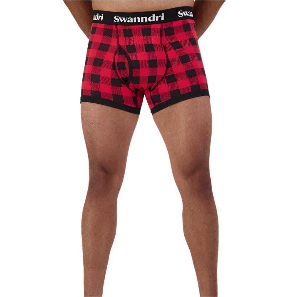 Swanndri Men's Underwear Red/Black Check
