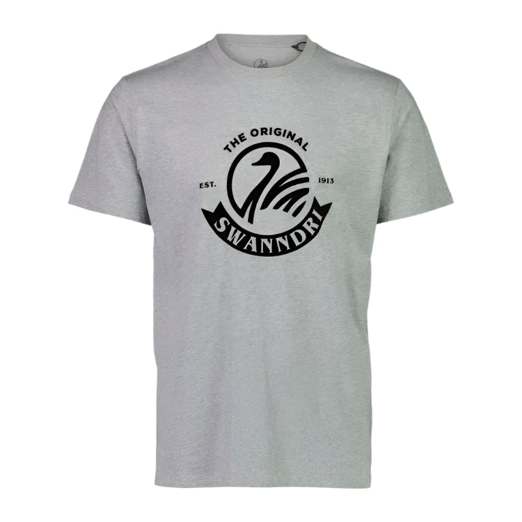 Swanndri Grey Marle/Black Original Print T Shirt