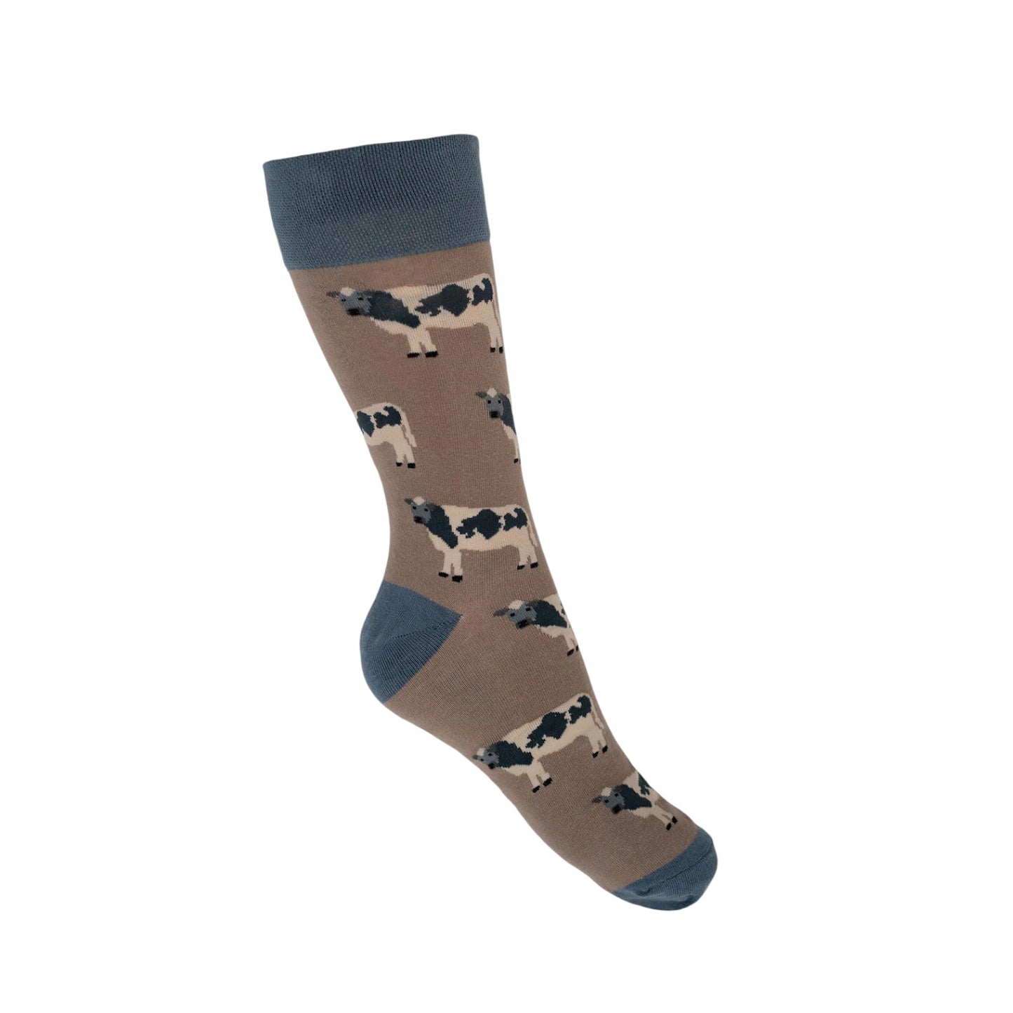 Country Moos Belgium Blue Crew Socks