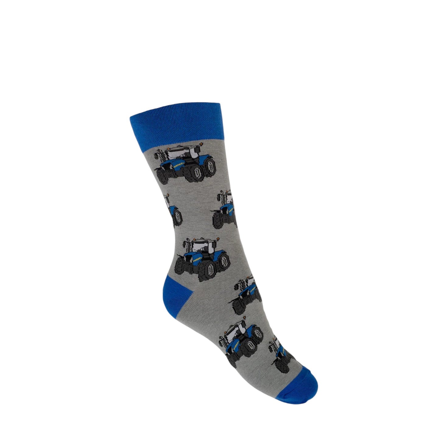 Country Moos Blue Tractor Socks
