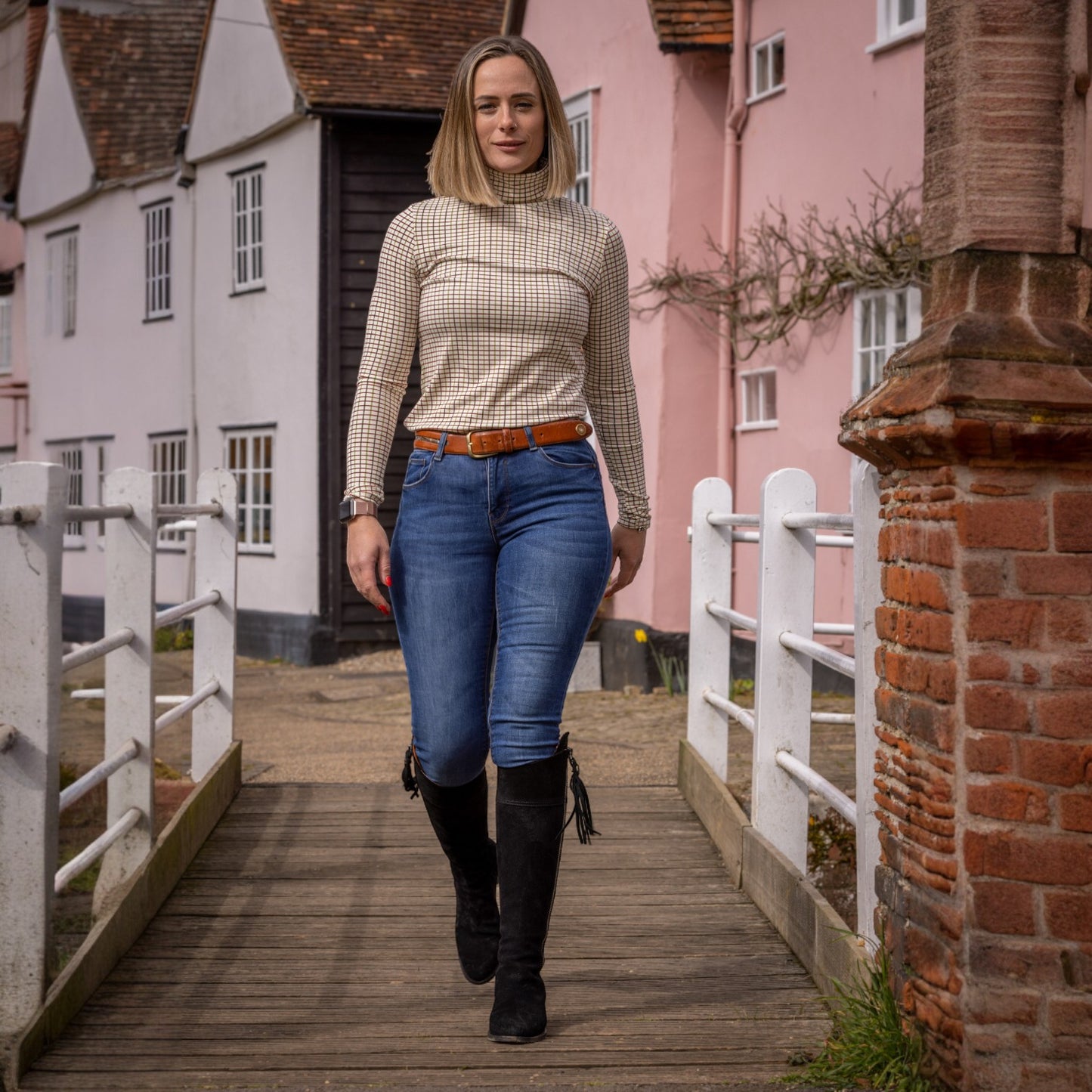 Ginger & Jardine Cosy Roll Neck Green