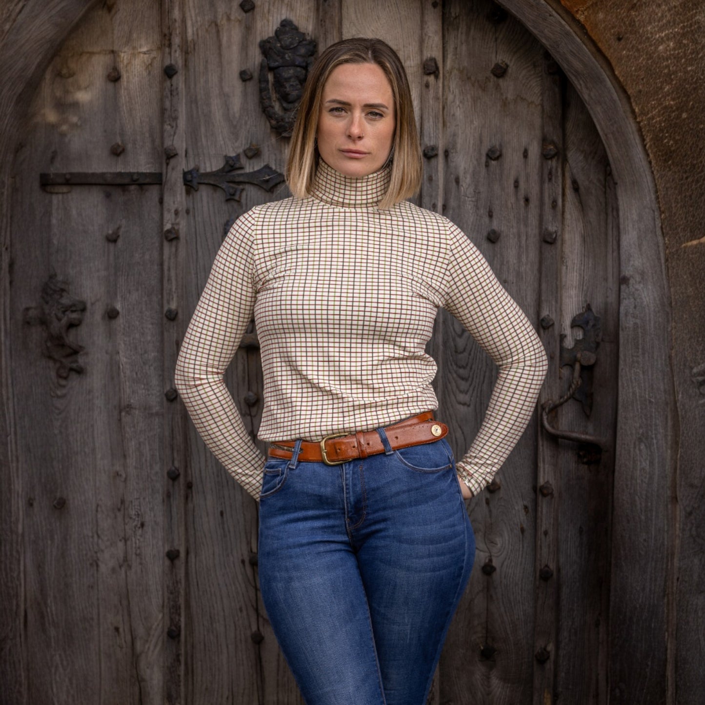 Ginger & Jardine Cosy Roll Neck Green