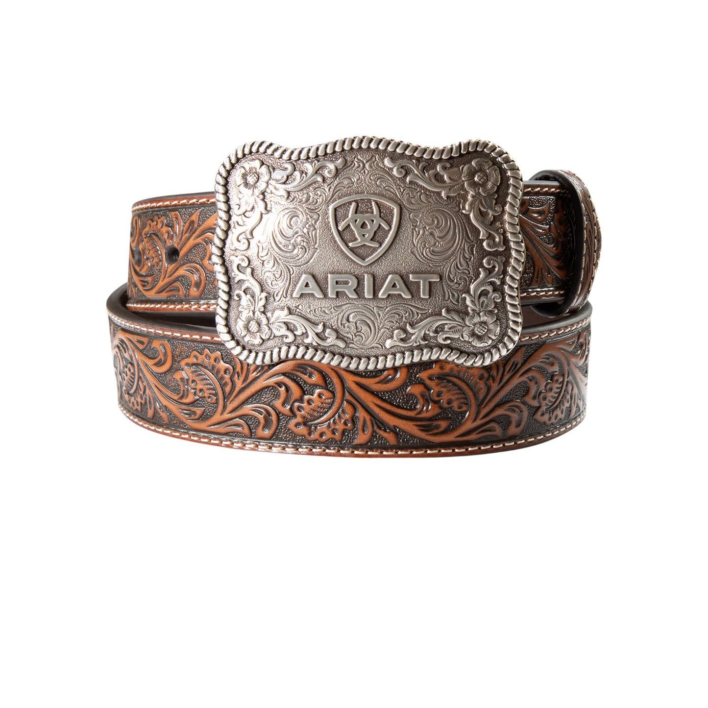 Ariat Men's Leather Cow Buckle Belt Black