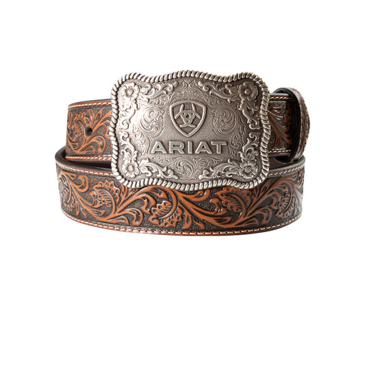 Ariat Men's Leather Cow Buckle Belt Black