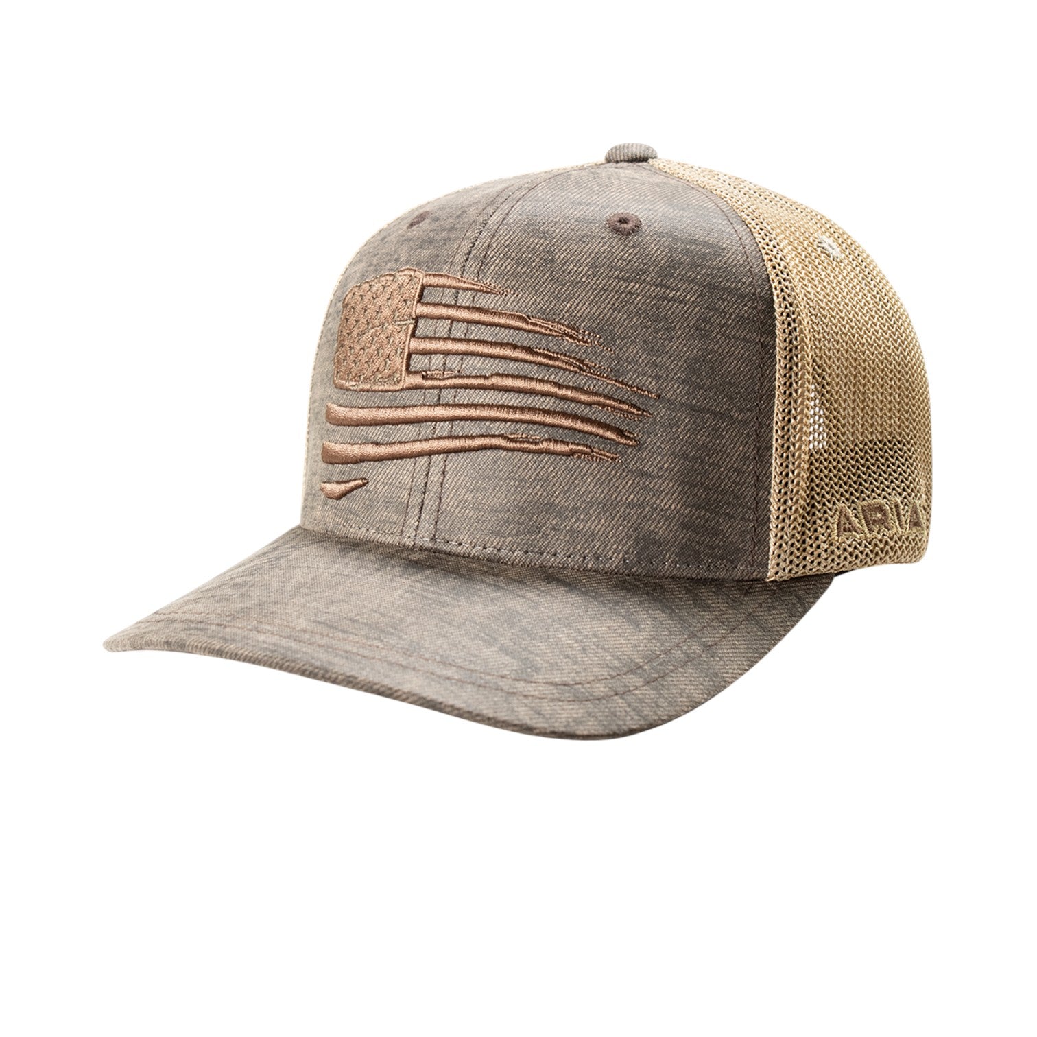 Ariat Men's Patriot Flag Cap Brown