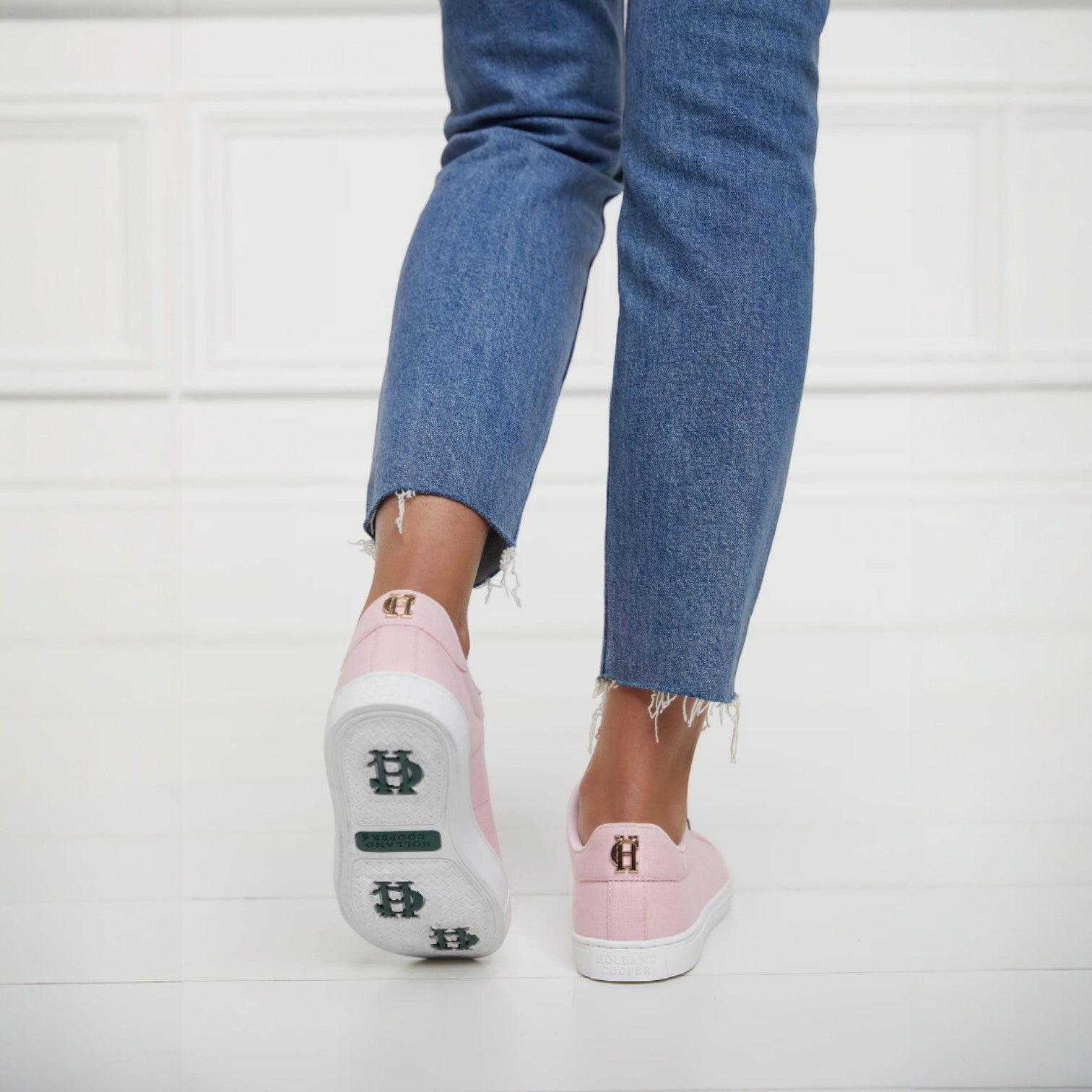Holland Cooper Chelsea Court Trainer Pink