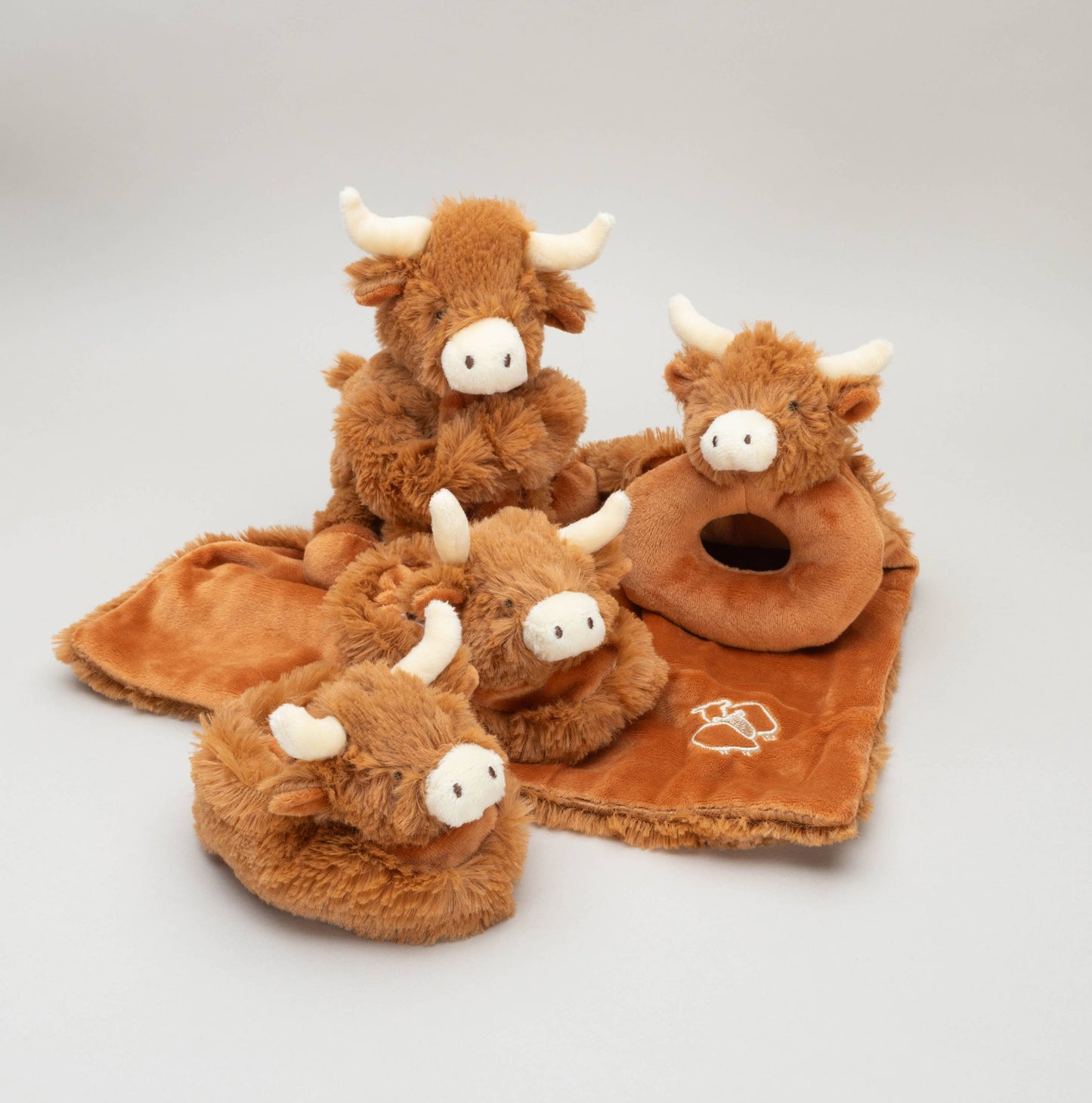 Horny Highland Cow Baby Soft Toy Soother Comforter 29cm