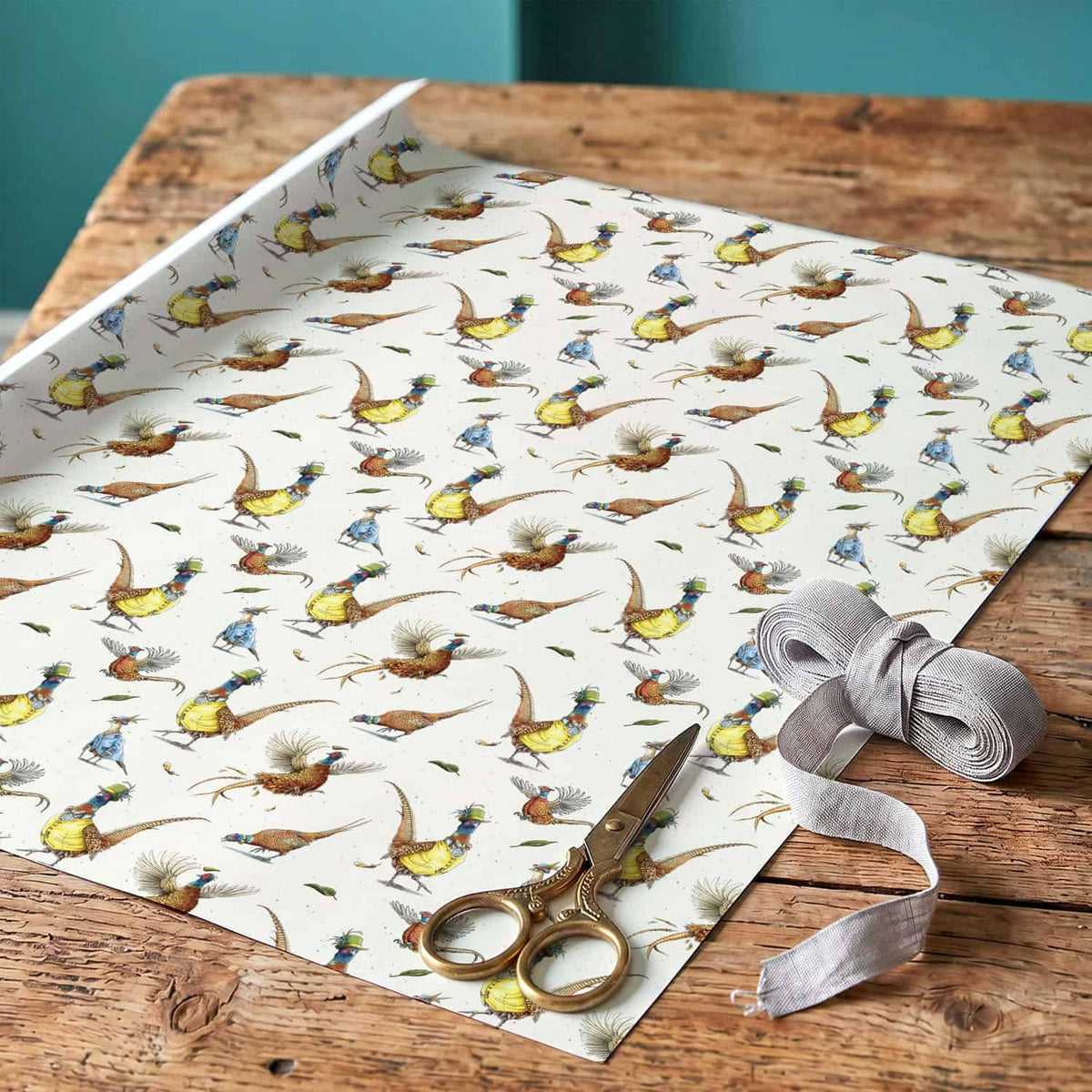 Pheasantly Wrapped Gift Wrap: 1 Sheet