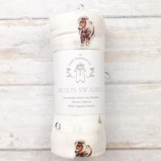 The Little Stamford Co. Muslin Blanket Pony