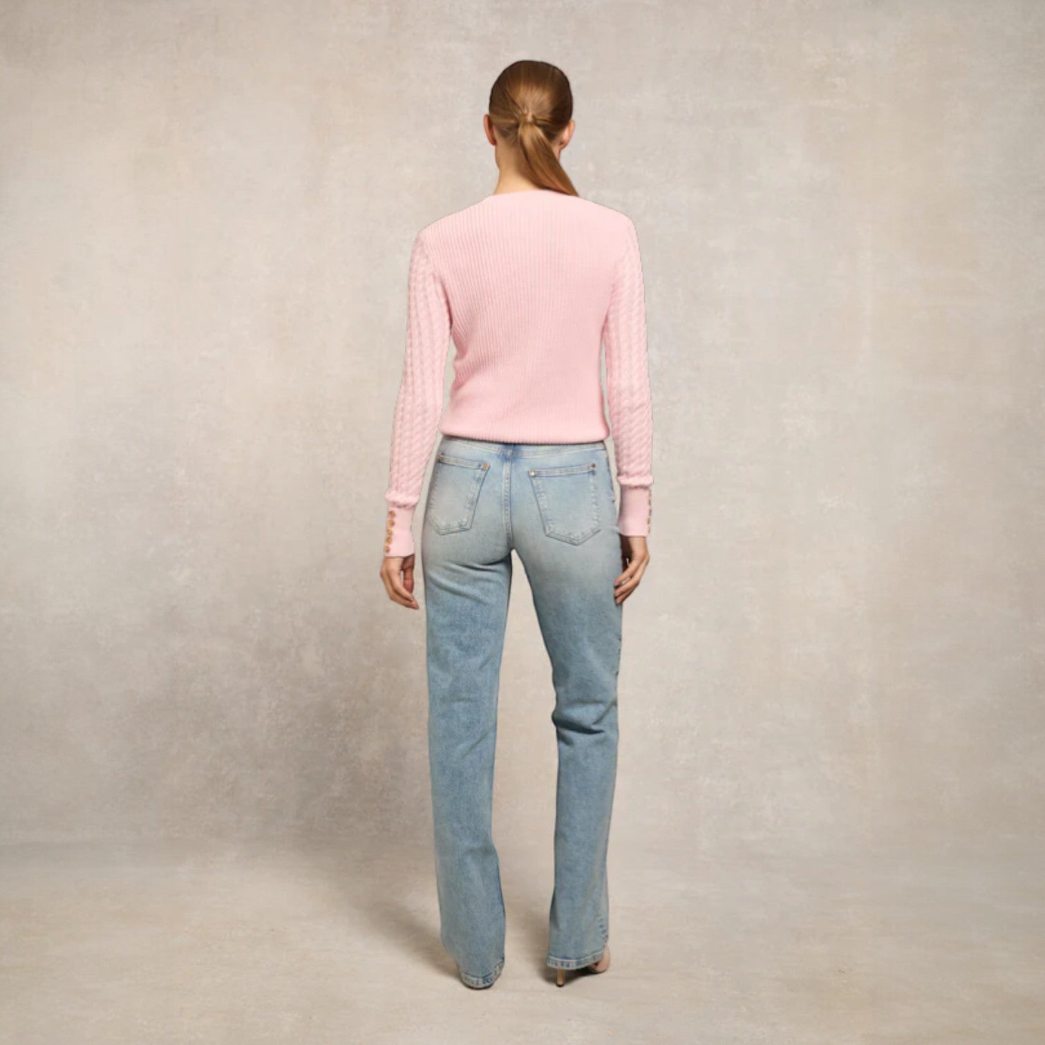 Holland Cooper Cotswold Cardigan Soft Pink