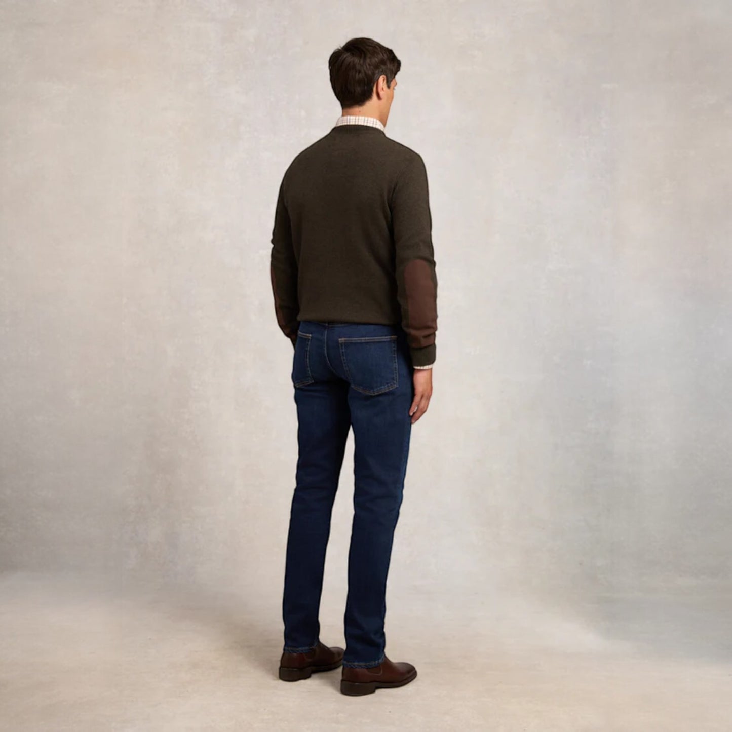 Holland Cooper Men's Country Crew Neck Knit Moss